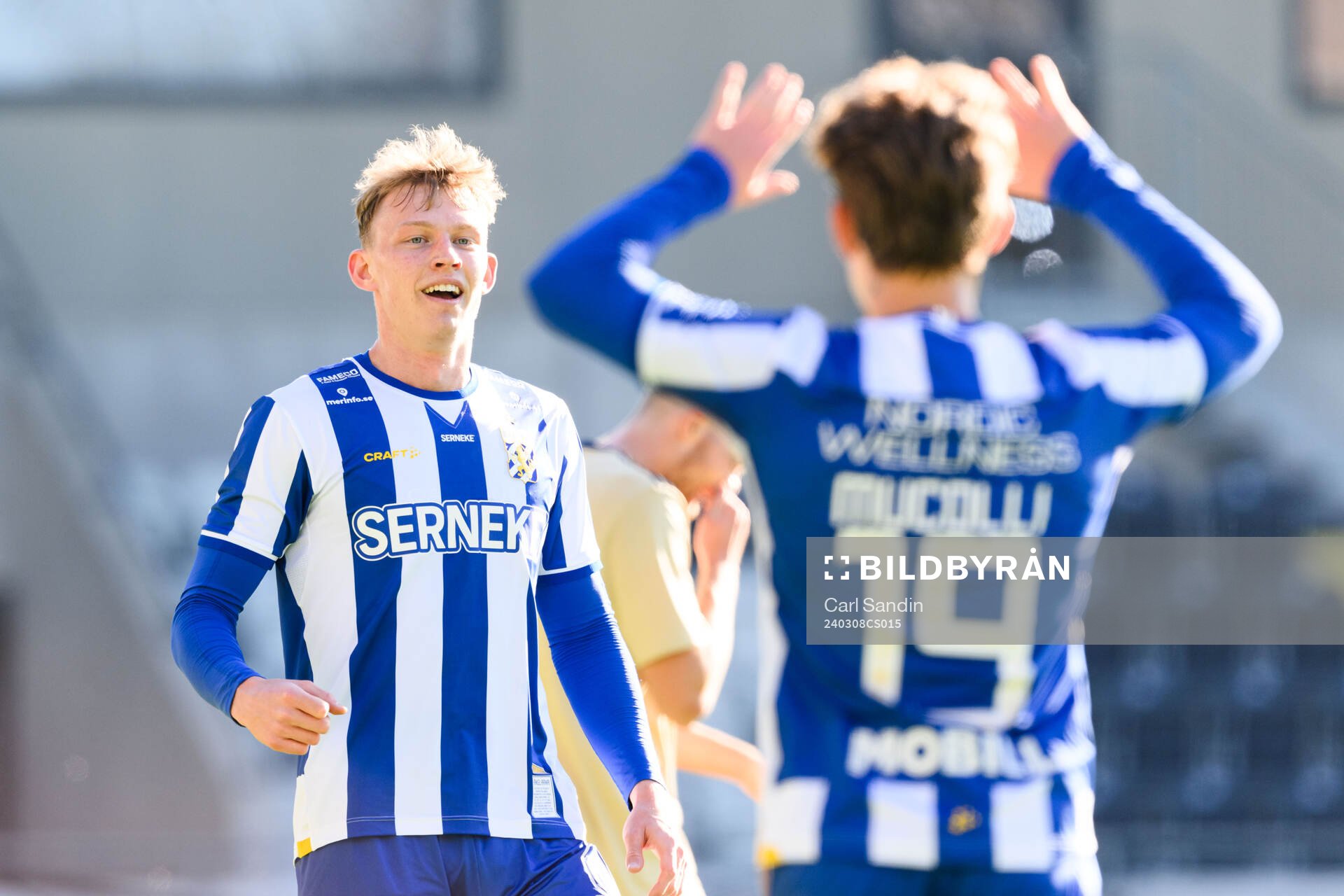 IFK Göteborgs Laurs Skjellerup jublar