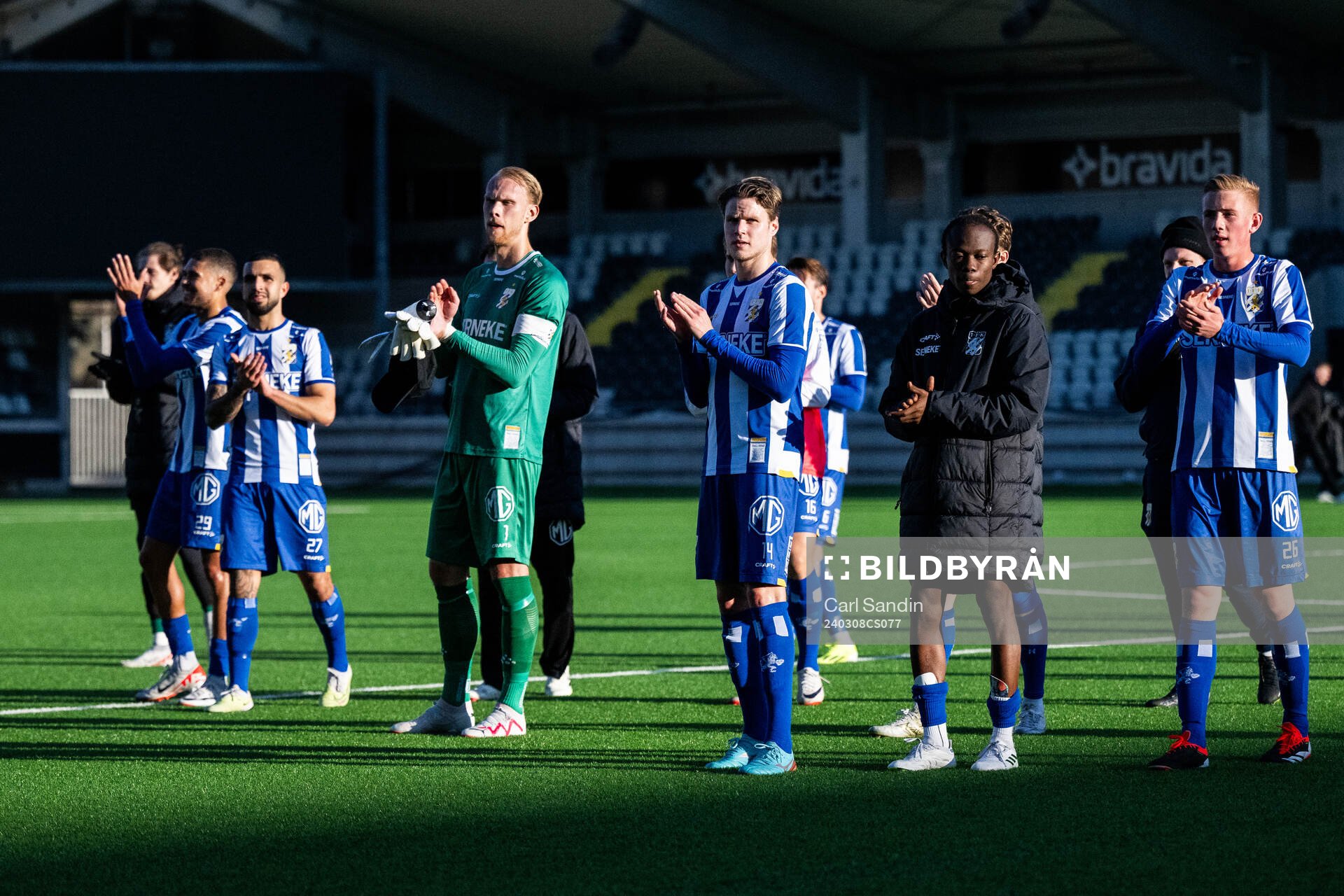 IFK Göteborgs målvakt Pontus Dahlberg och Gustaf Norlin