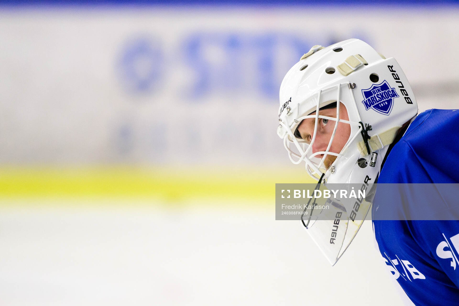 Karlskogas målvakt Victor Brattström