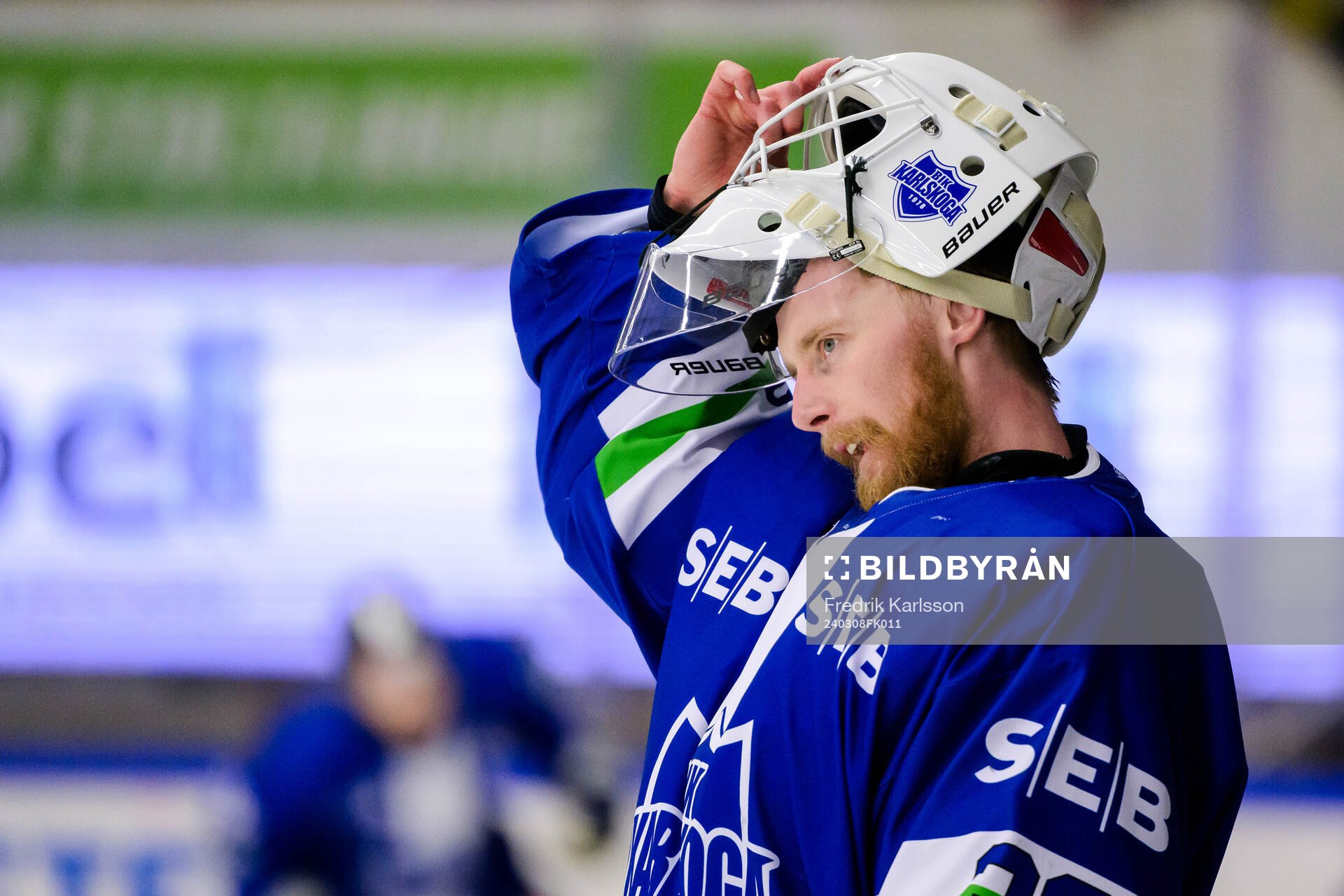 Karlskogas målvakt Victor Brattström