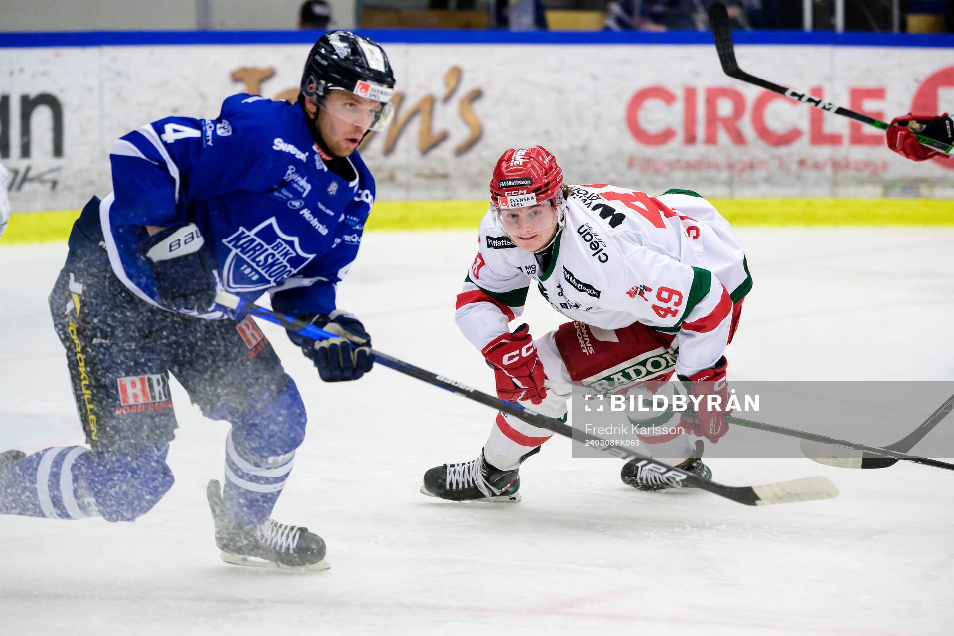 Karlskogas Alexander Leandersson och Moras Noah Steen