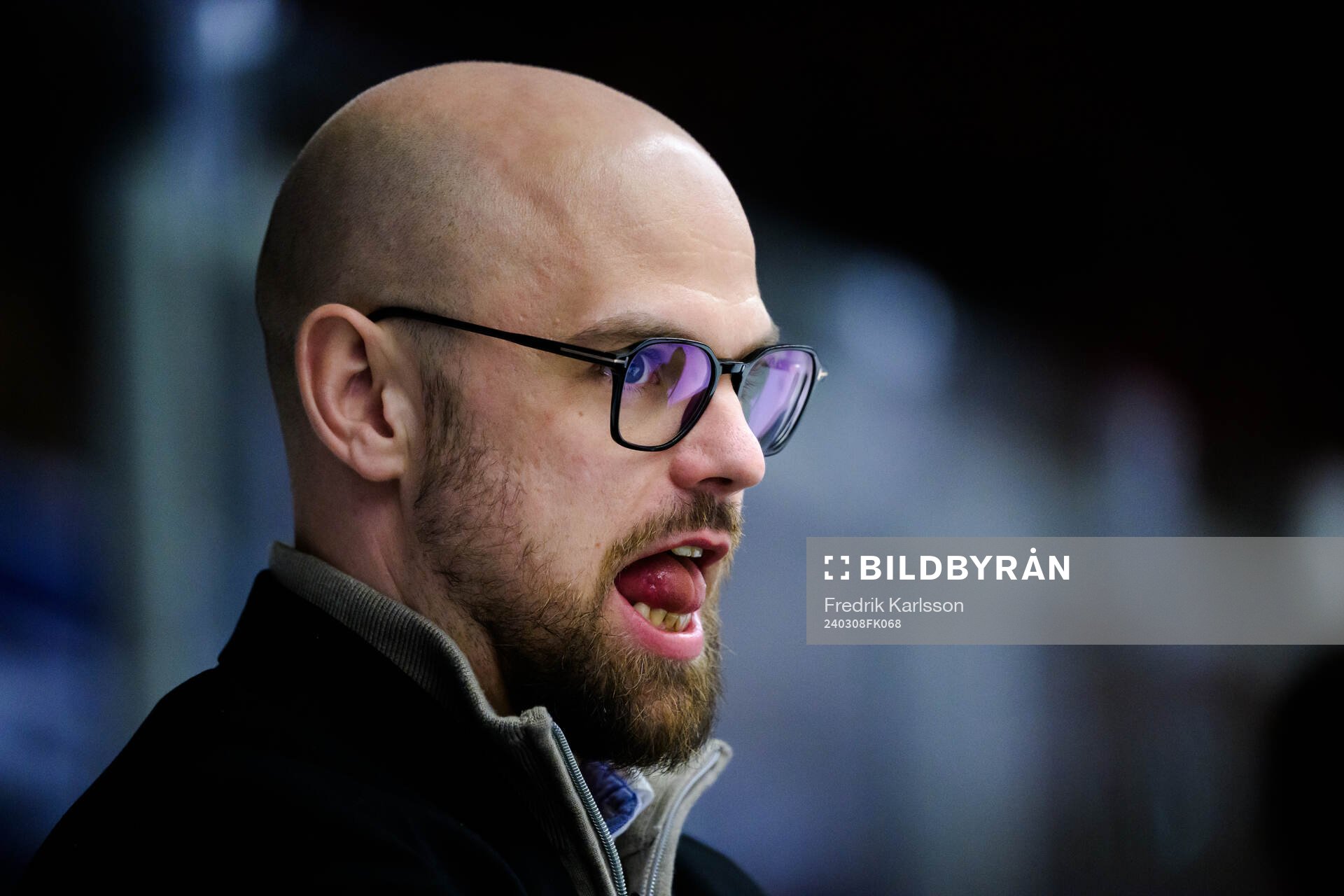 Karlskogas tränare Dennis Hall