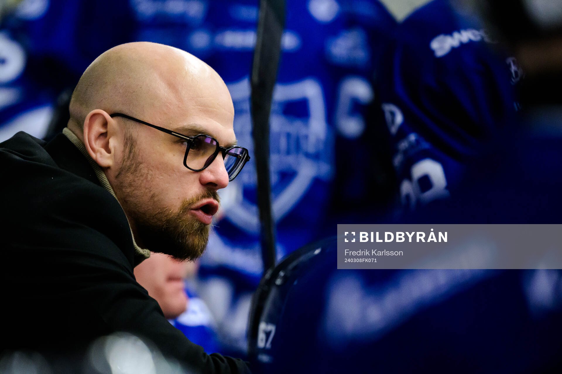 Karlskogas tränare Dennis Hall