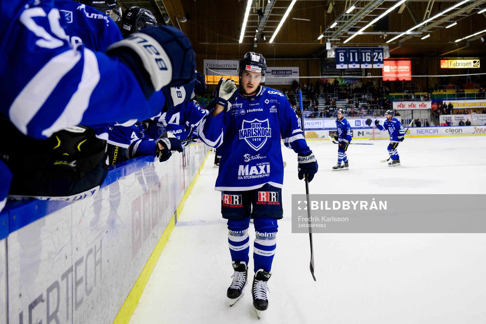 Karlskogas Viktor Lennartsson jublar