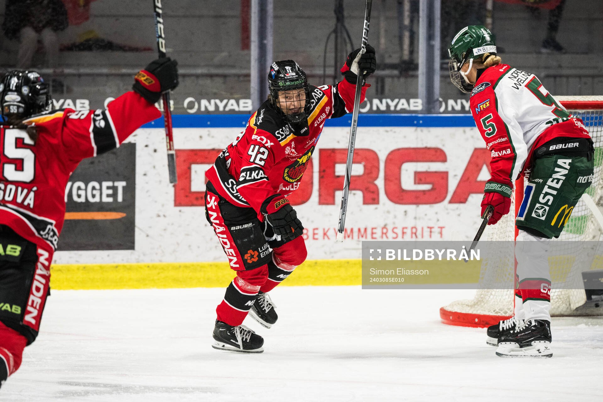 Luleås Viivi Vainikka jublar