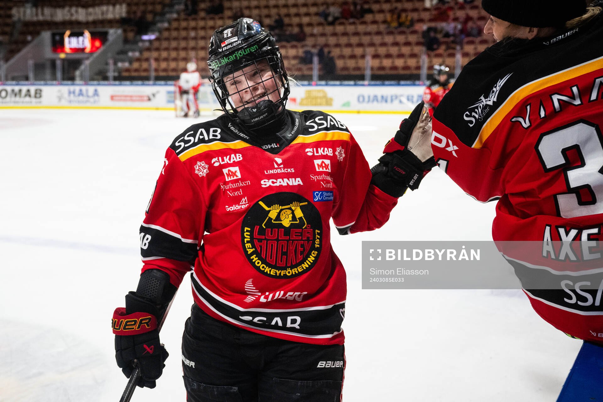 Luleås Astrid Lindeberg jublar