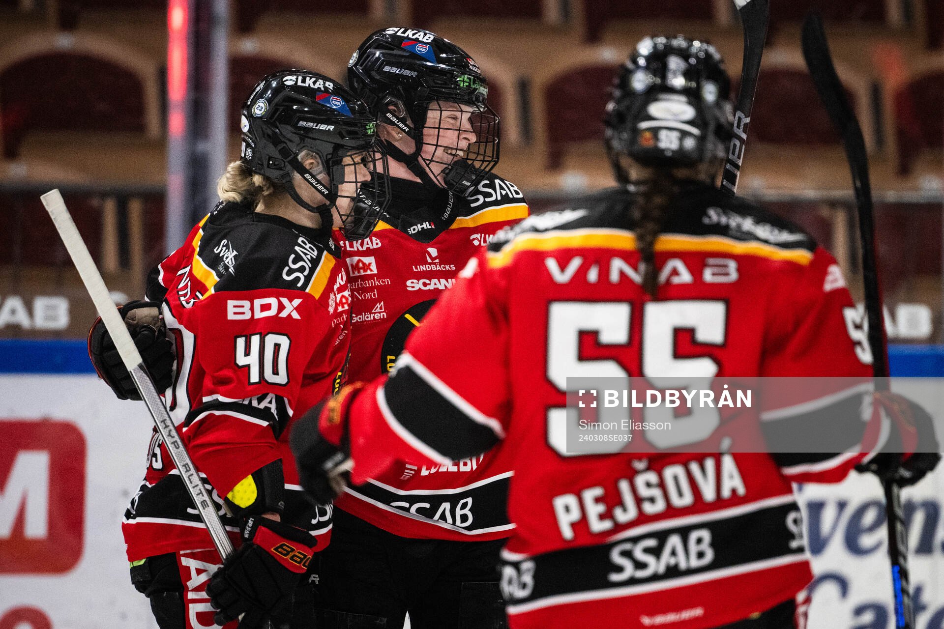Luleås Astrid Lindeberg jublar
