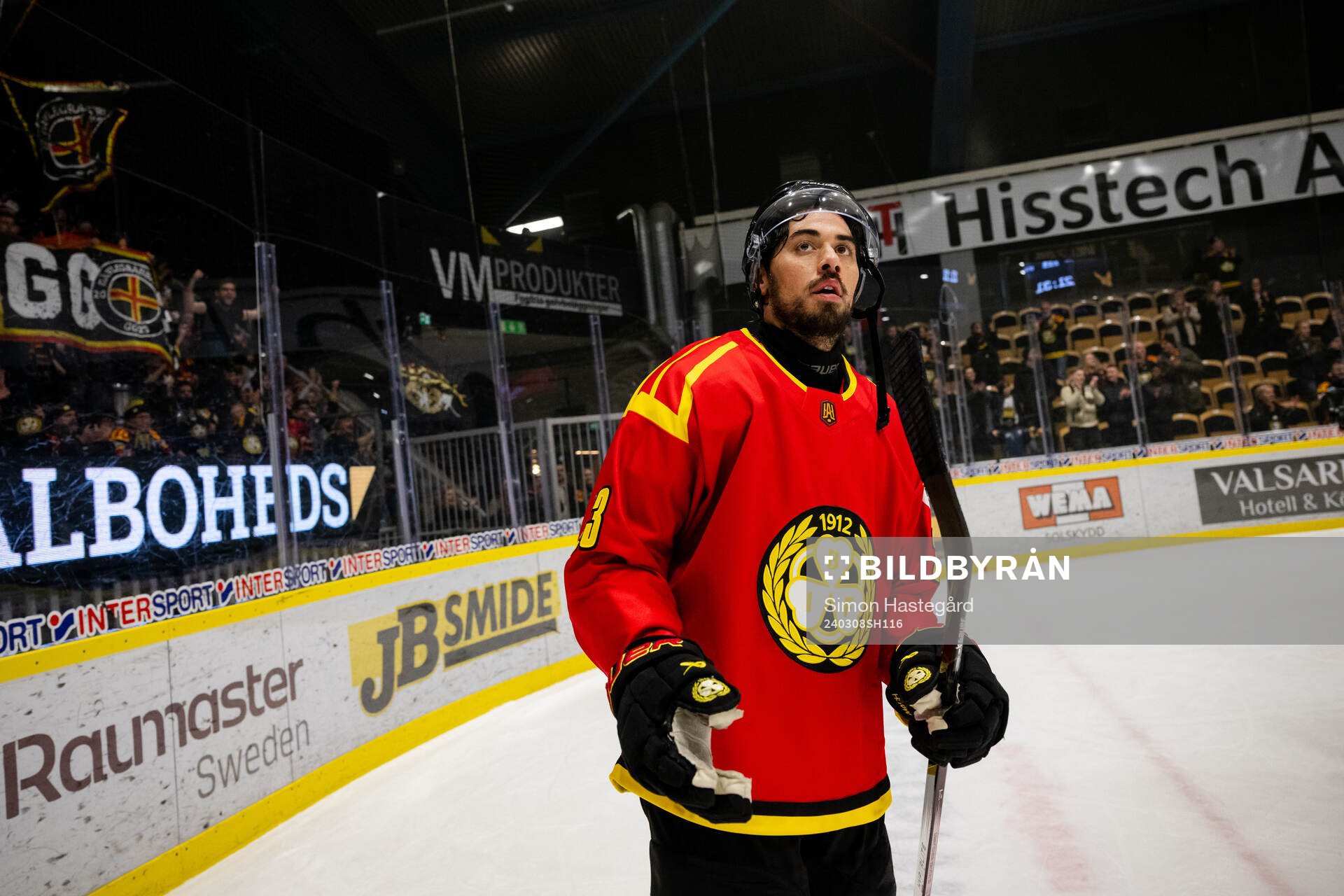 Brynäs Tyler Vesel  jublar