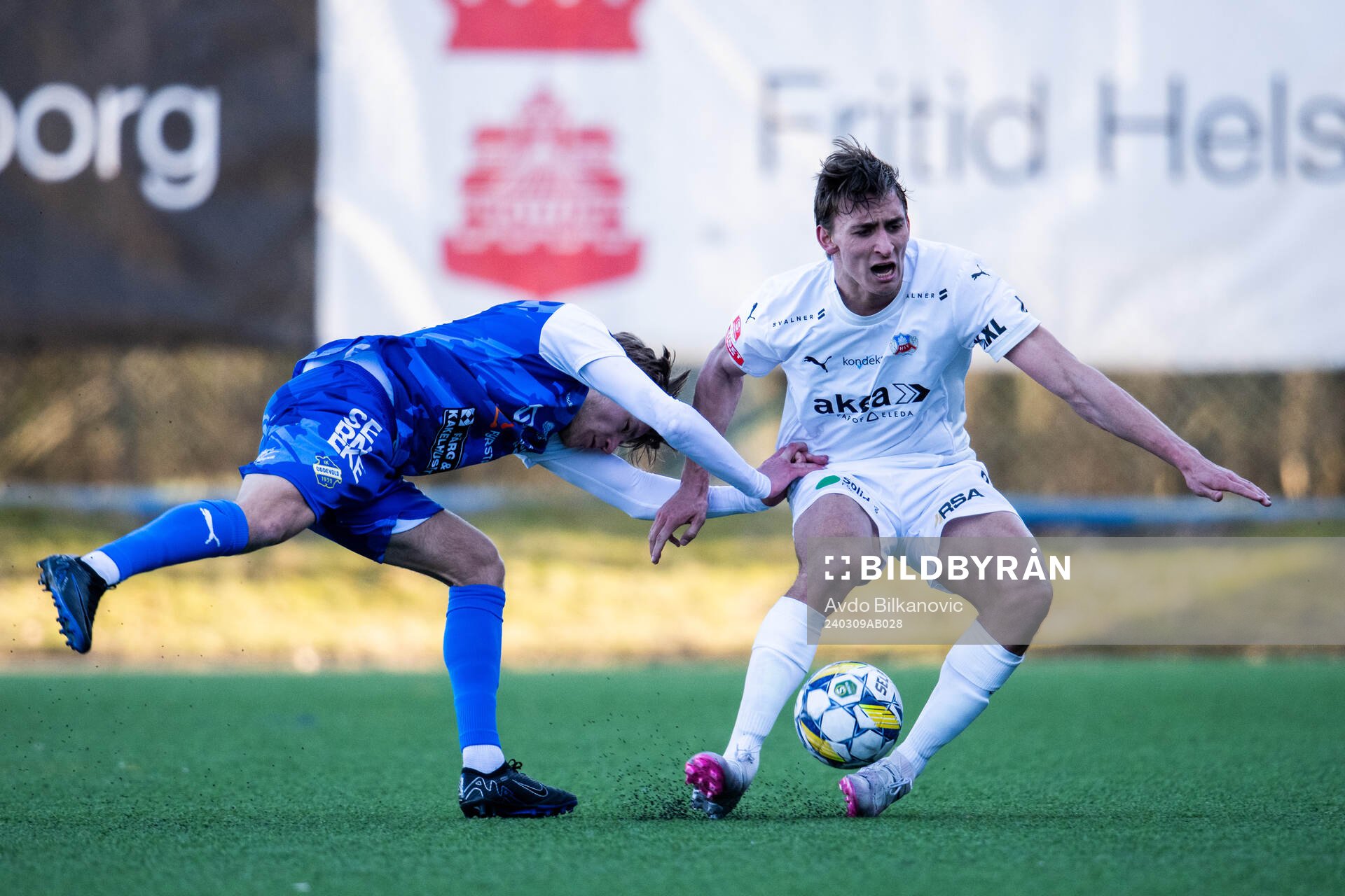 Helsingborgs Wilhelm Nilsson och Oddevolds Daniel Krezic
