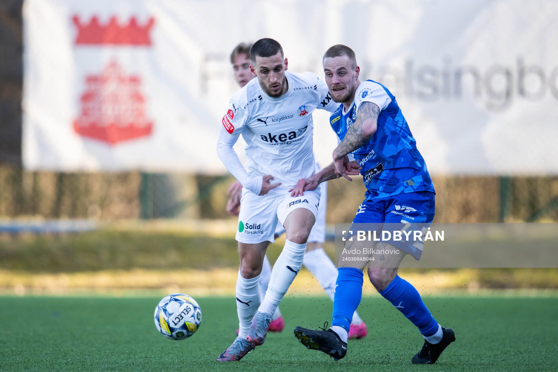 Helsingborgs Arian Kabashi och Oddevolds Filip Karlin