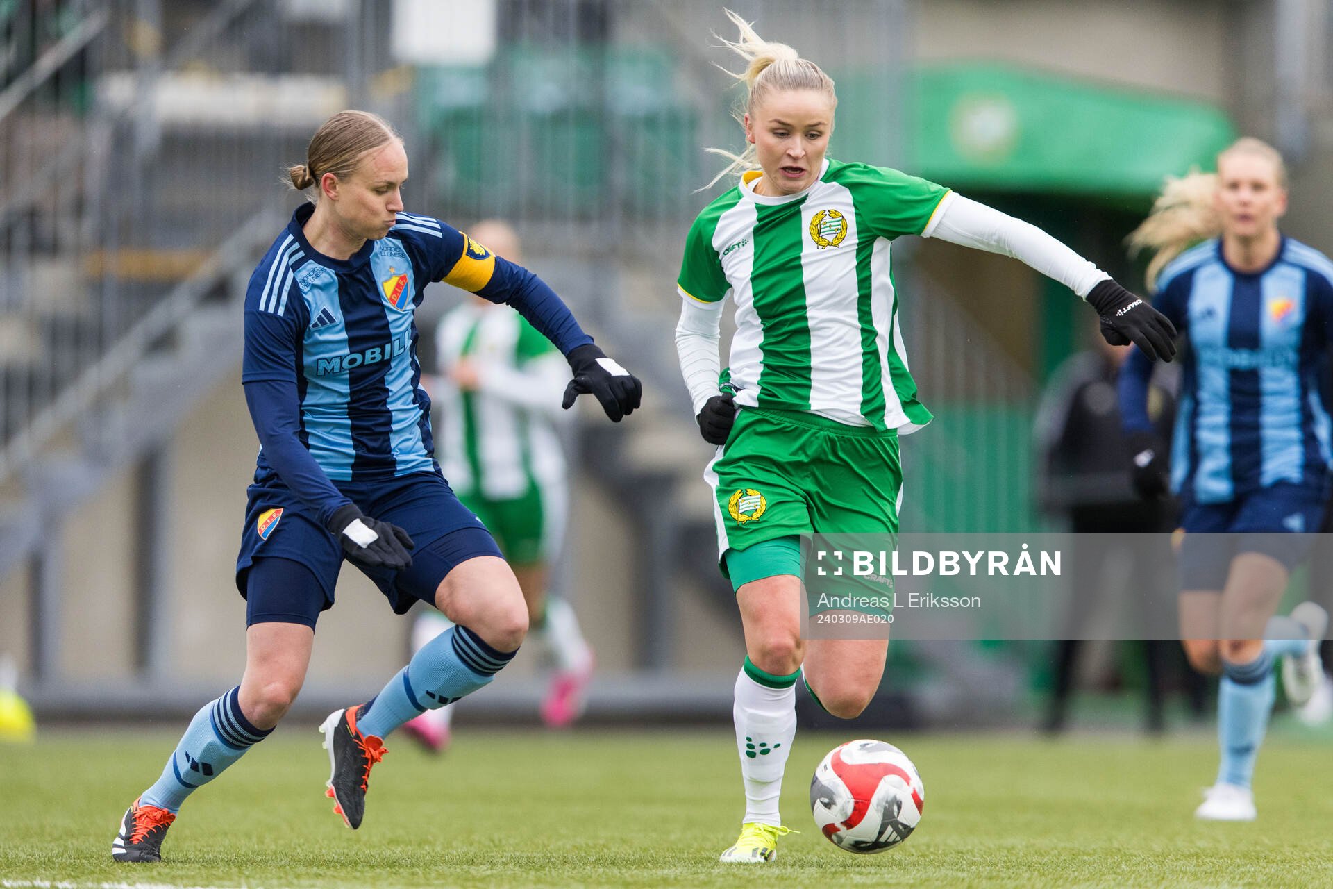 Djurgårdens Matilda Plan och Hammarbys Anna Jøsendal