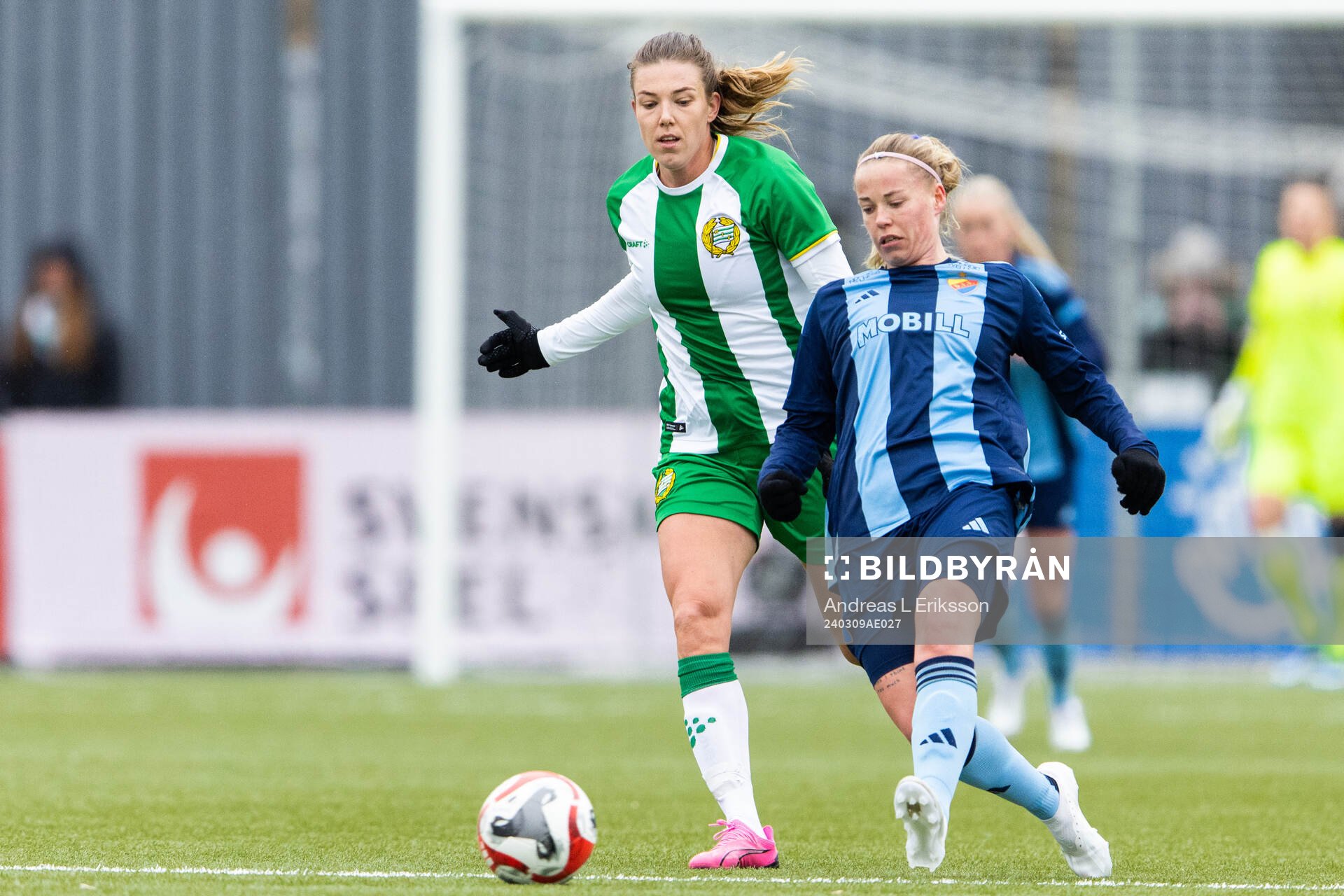 Hammarbys Emma Westin och Djurgårdens Therese Åsland