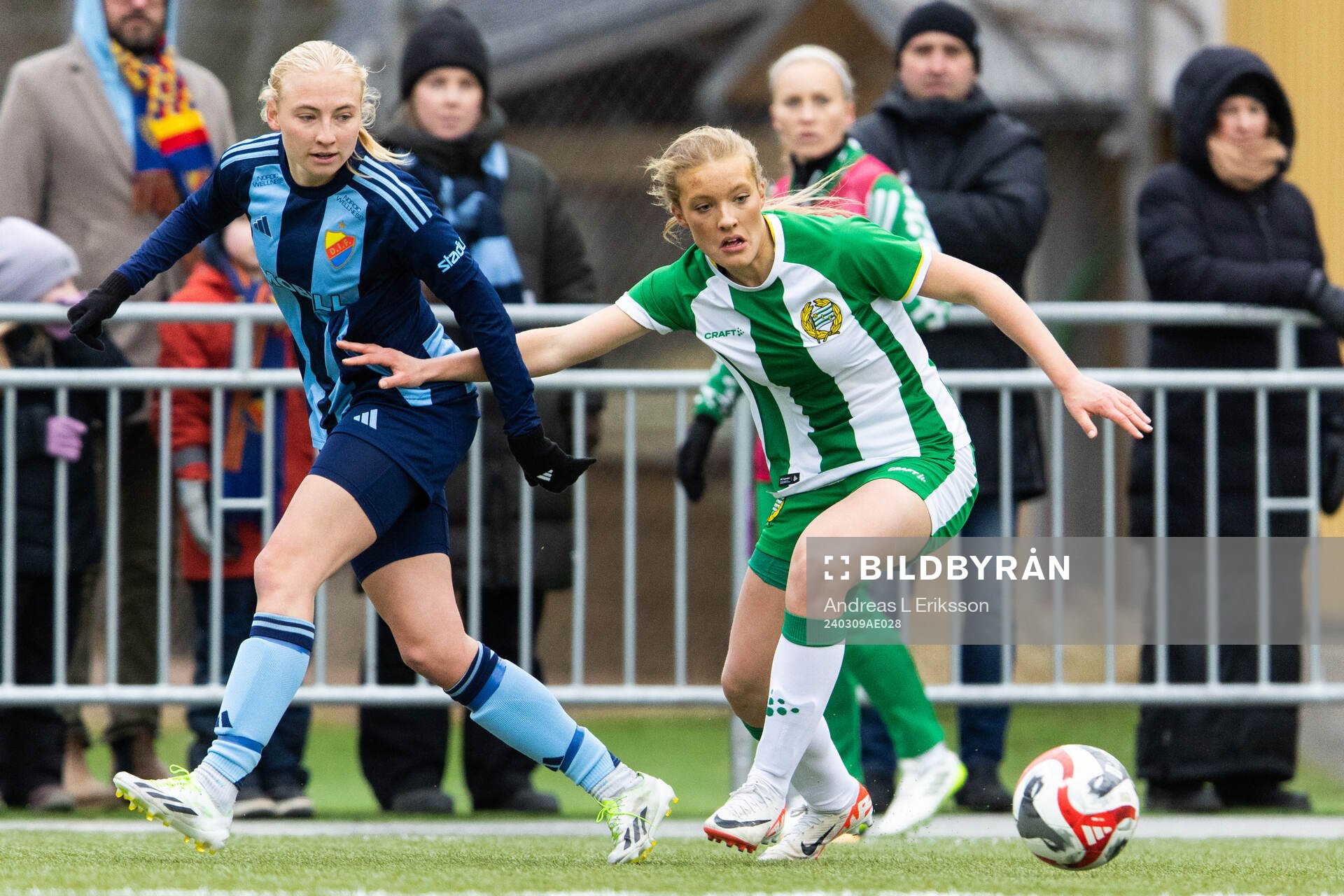 Djurgårdens Stinalisa Johansson och Hammarbys Smilla