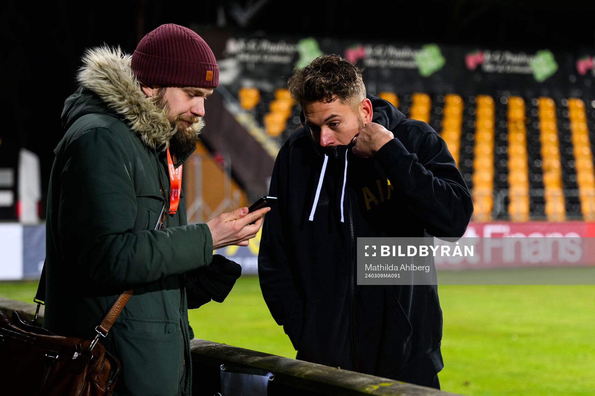 AIKs målvakt Kristoffer Nordfeldt under kvartsfinalen i Svenska Cupen mellan Mjällby och AIK den 9 mars 2024 i Mjällby. 