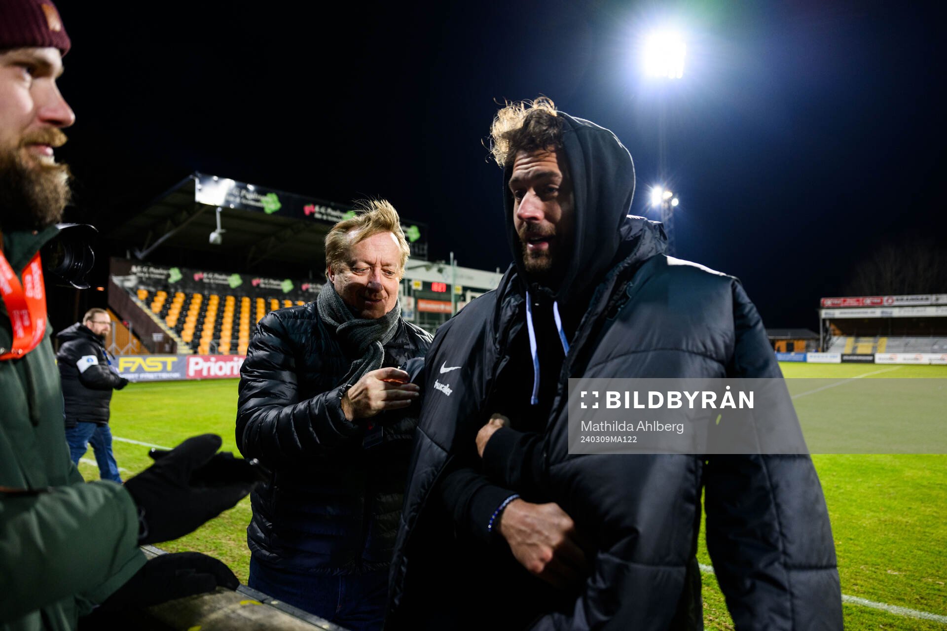 AIKs målvakt Kristoffer Nordfeldt efter kvartsfinalen i Svenska Cupen mellan Mjällby och AIK den 9 mars 2024 i Mjällby. 