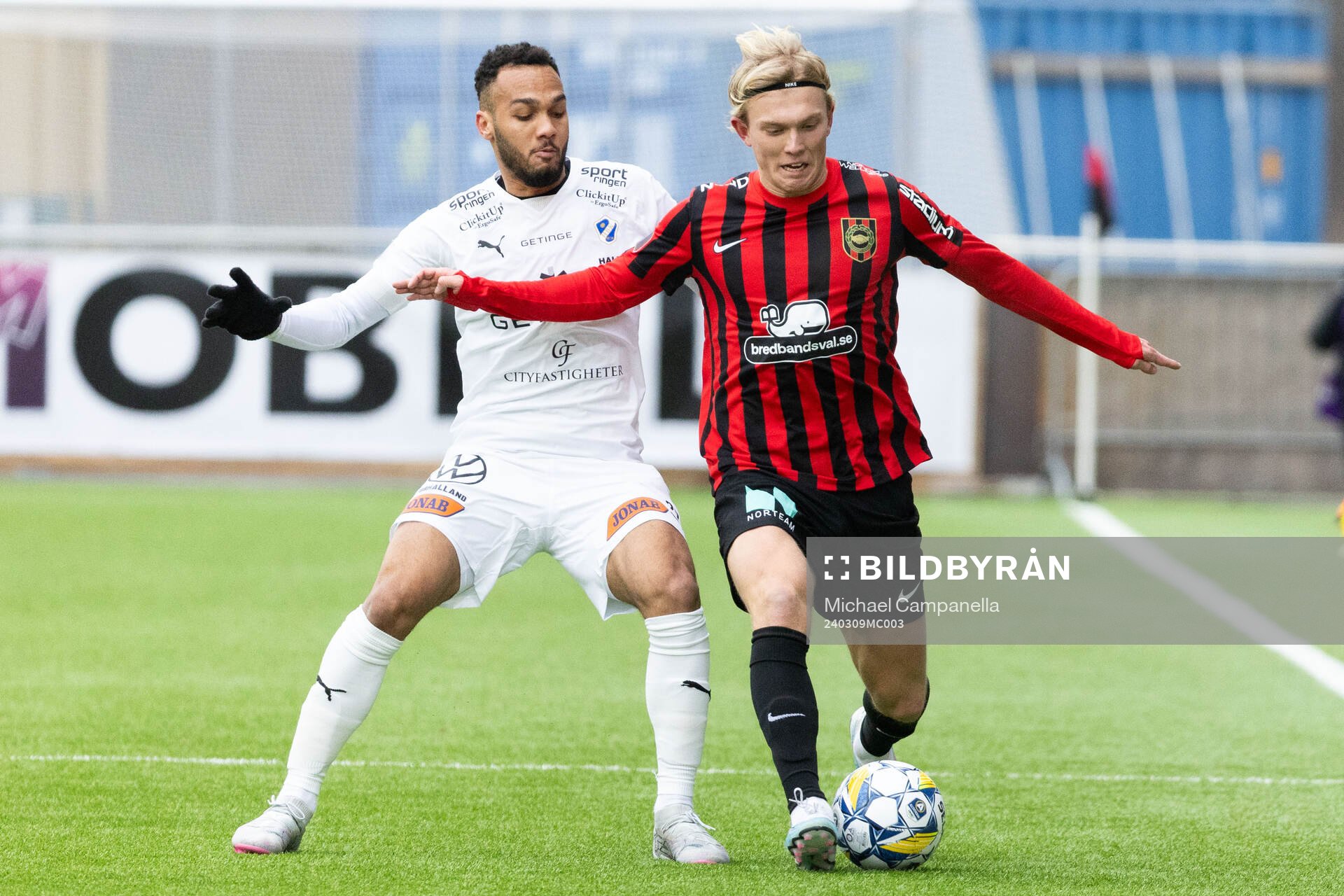 Halmstads Vinicius Nogueira De Oliveira och Brommapojkarnas