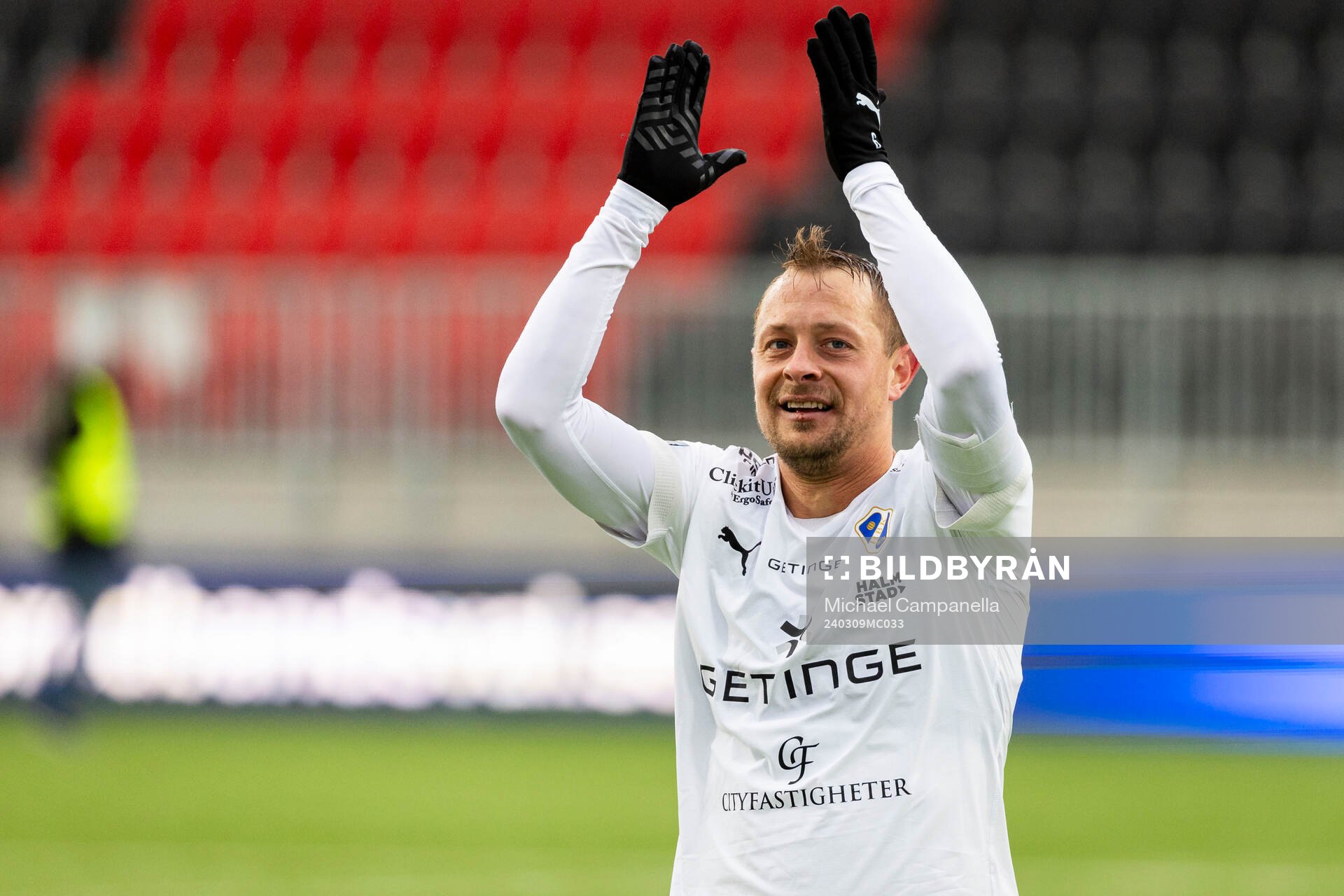 Halmstads Joel Allansson jublar