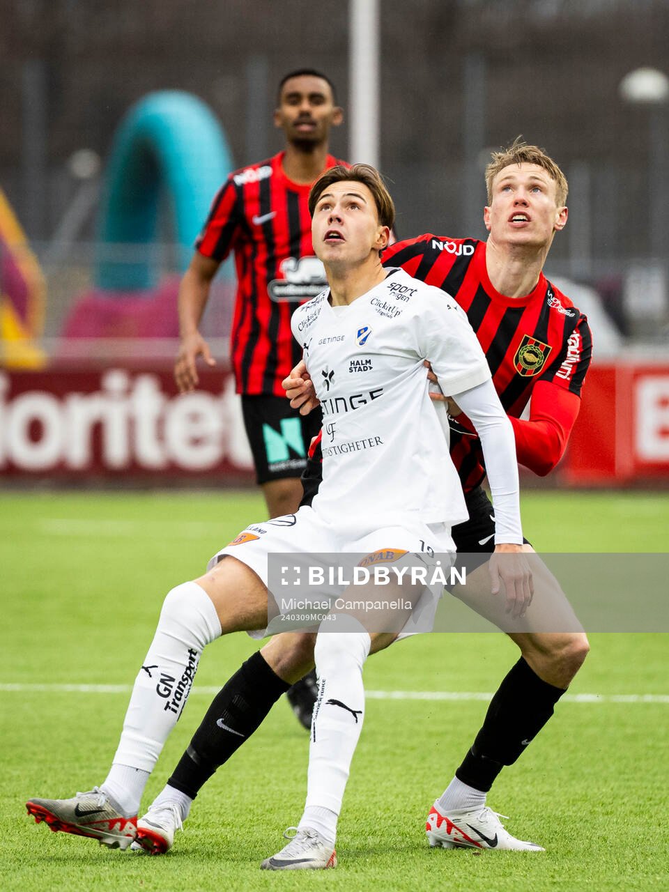 Halmstads Alex Hall och Brommapojkarnas Torbjörn Lysaker