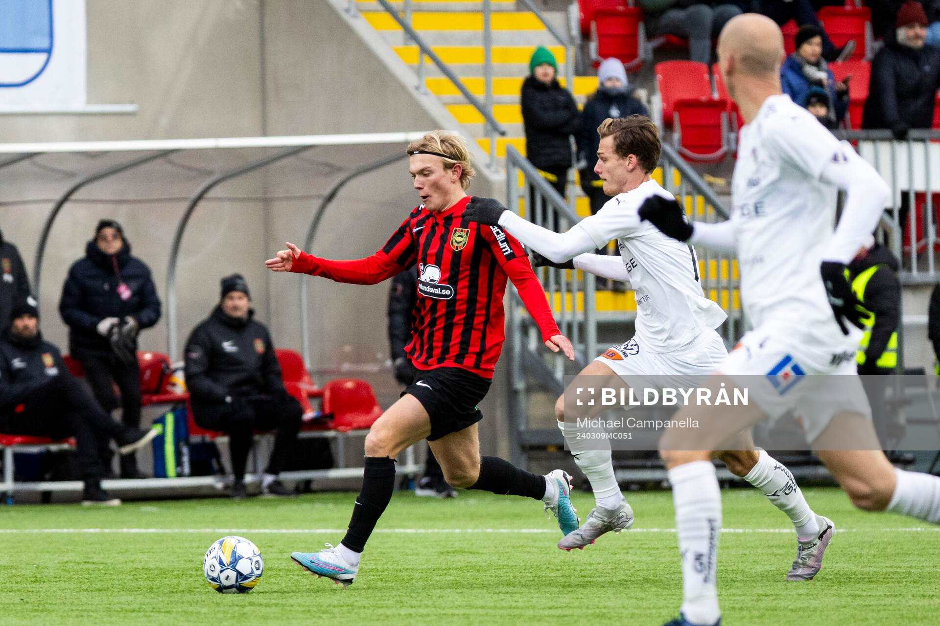 Brommapojkarnas Alexander Jensen och Halmstads Villiam