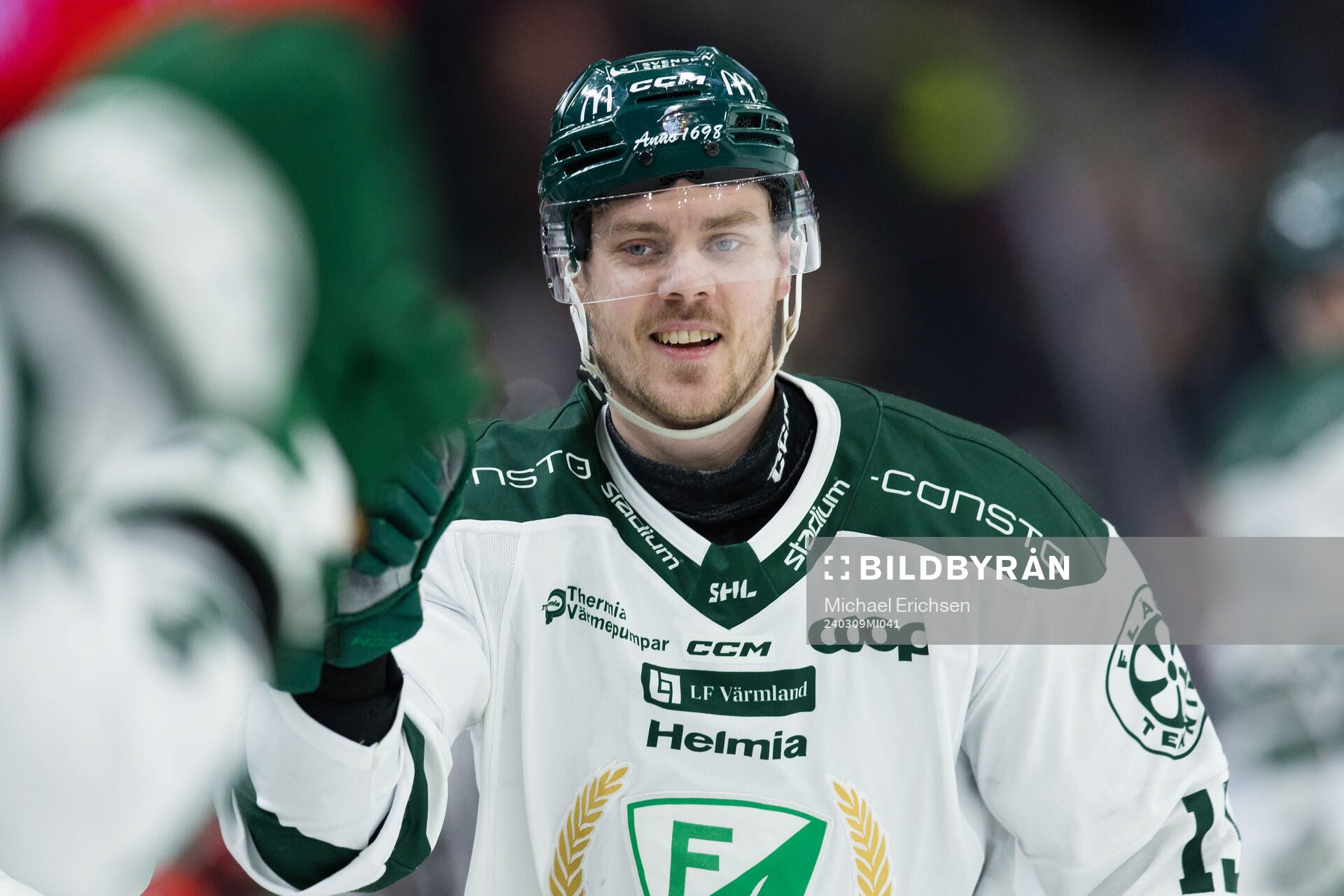 Färjestads Joel Kellman jublar