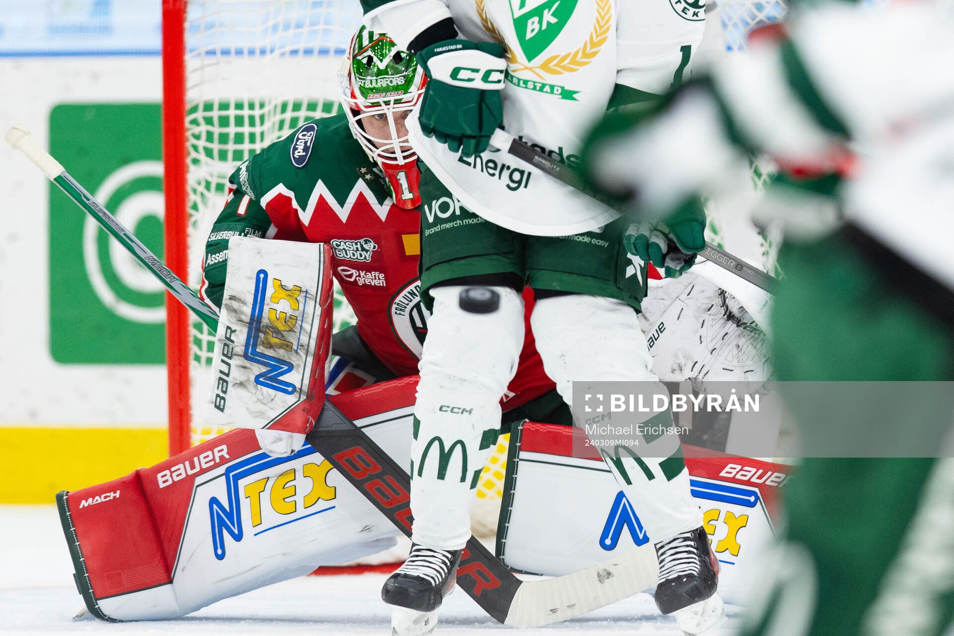 Frölundas målvakt Lars Johansson släpper in reducering