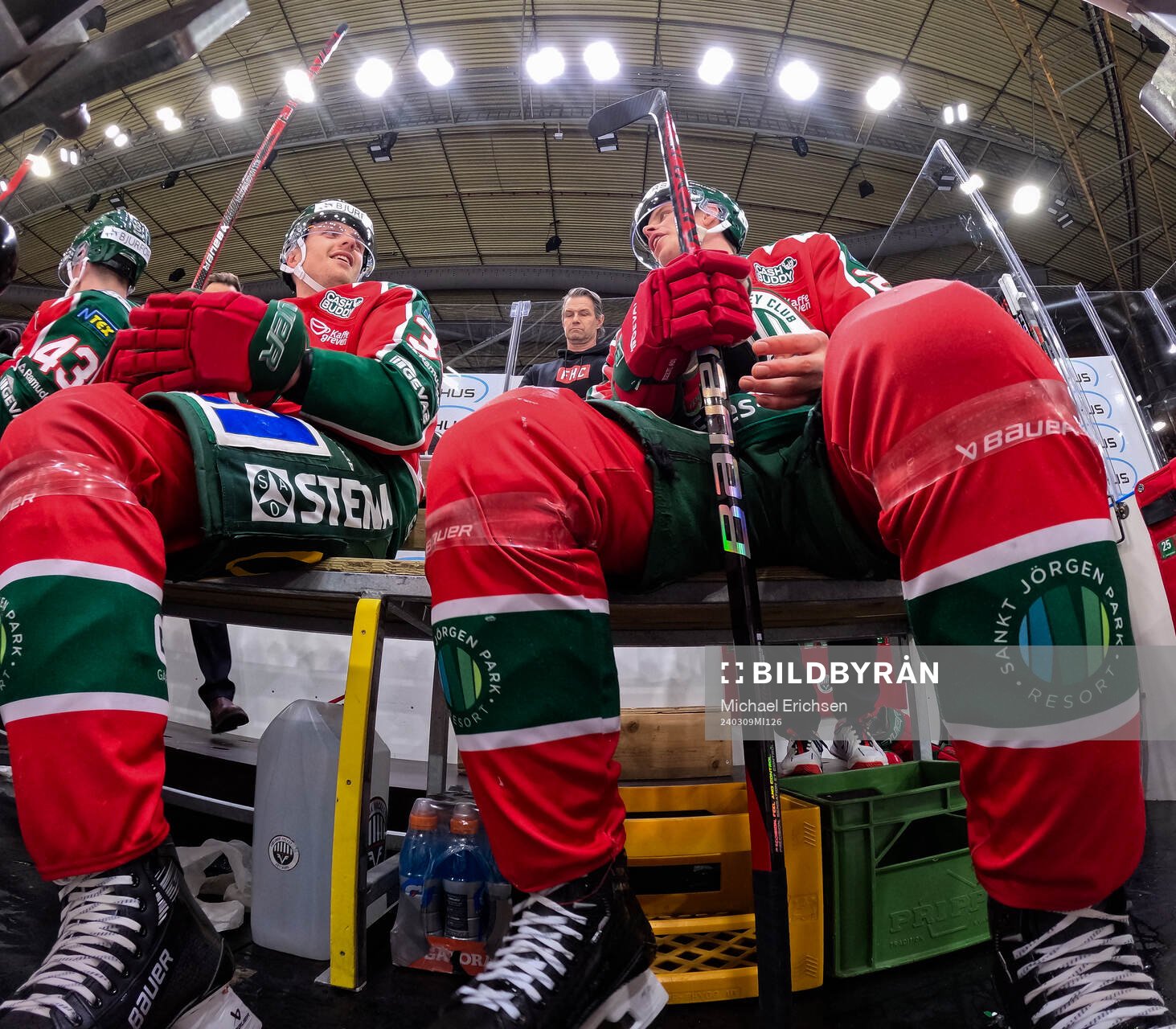 Frölundas Linus Högberg och Isac Heens