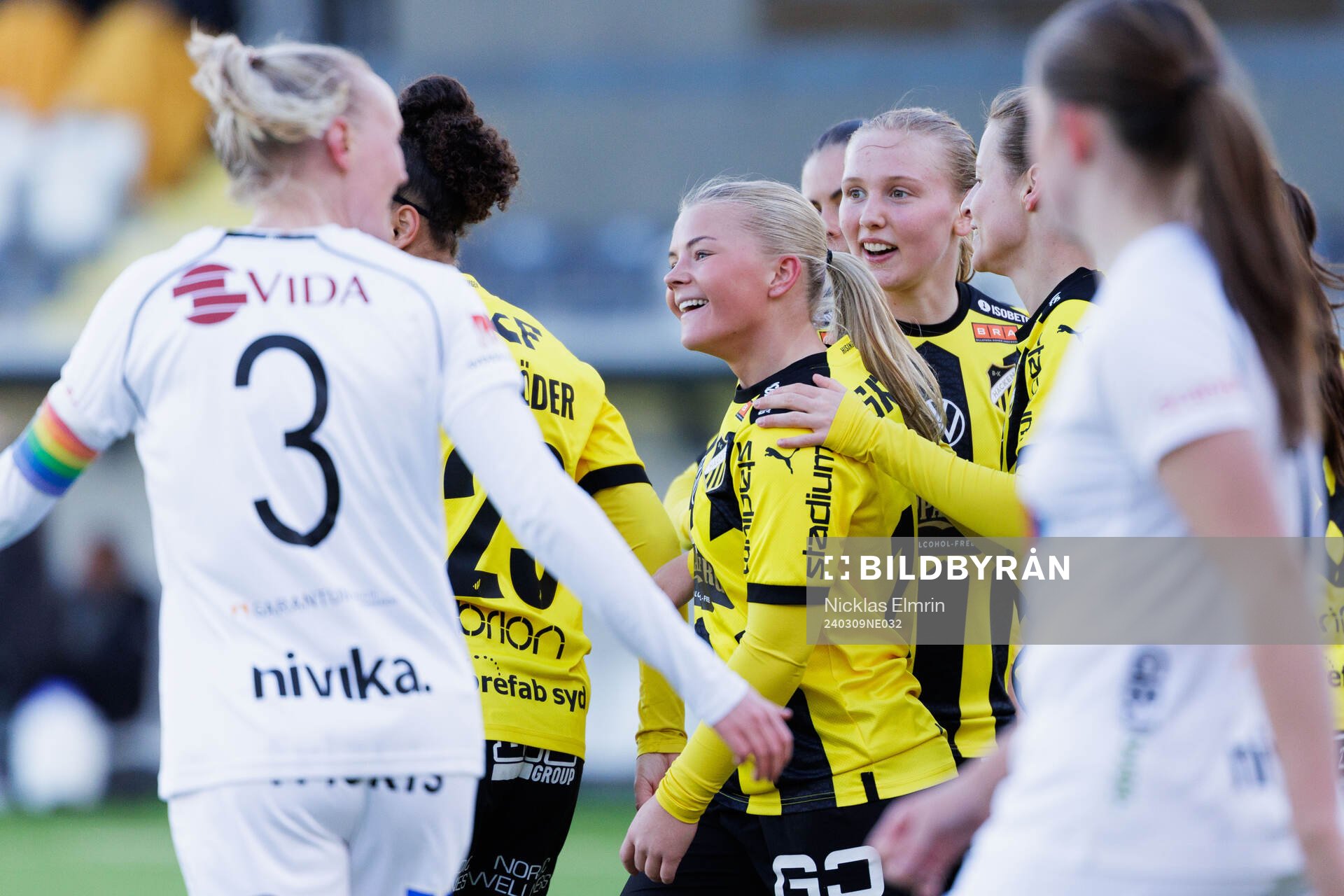 Häckens Matilda Nildén jublar