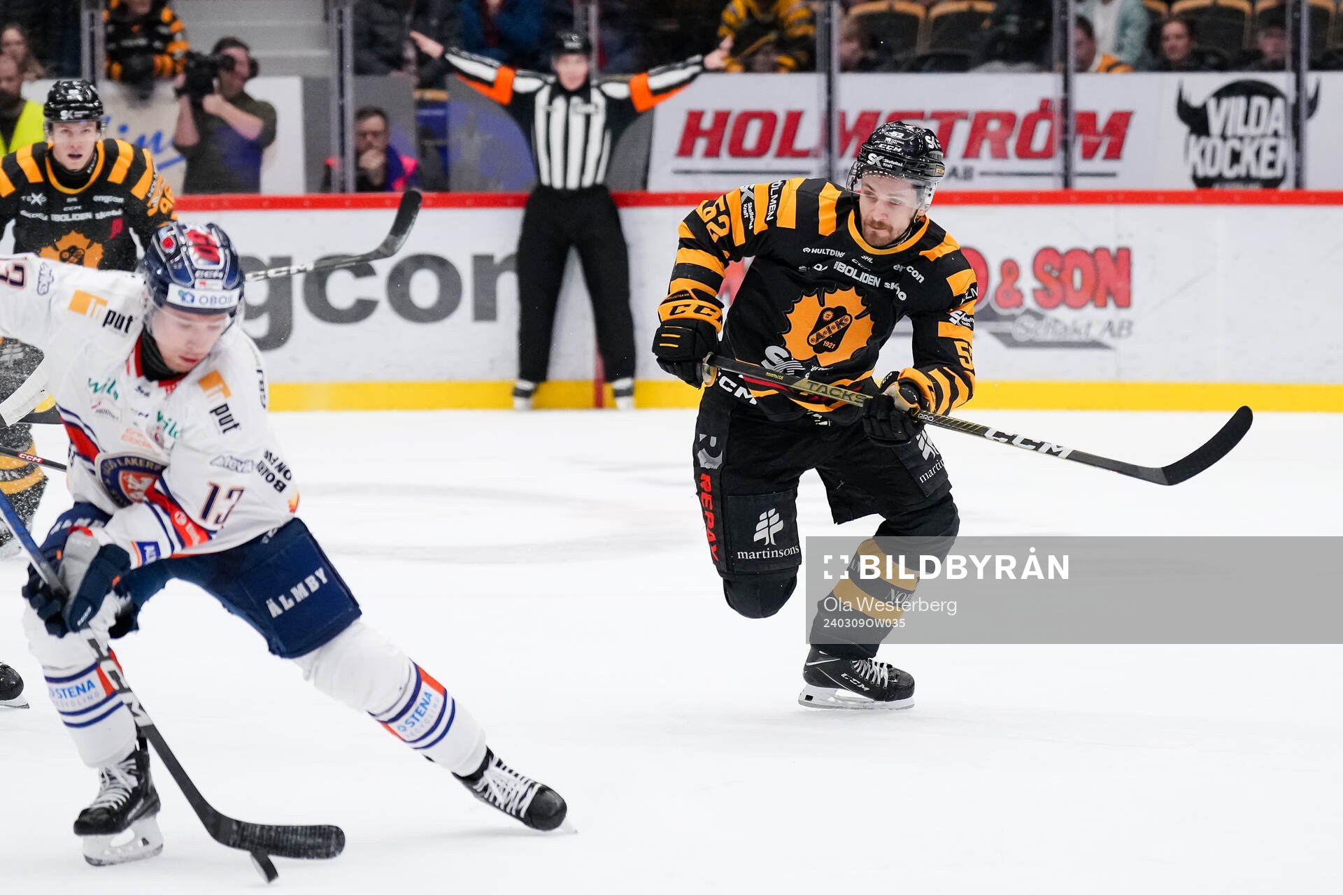 Växjös Dylan McLaughlin och Skellefteås Arvid Lundberg