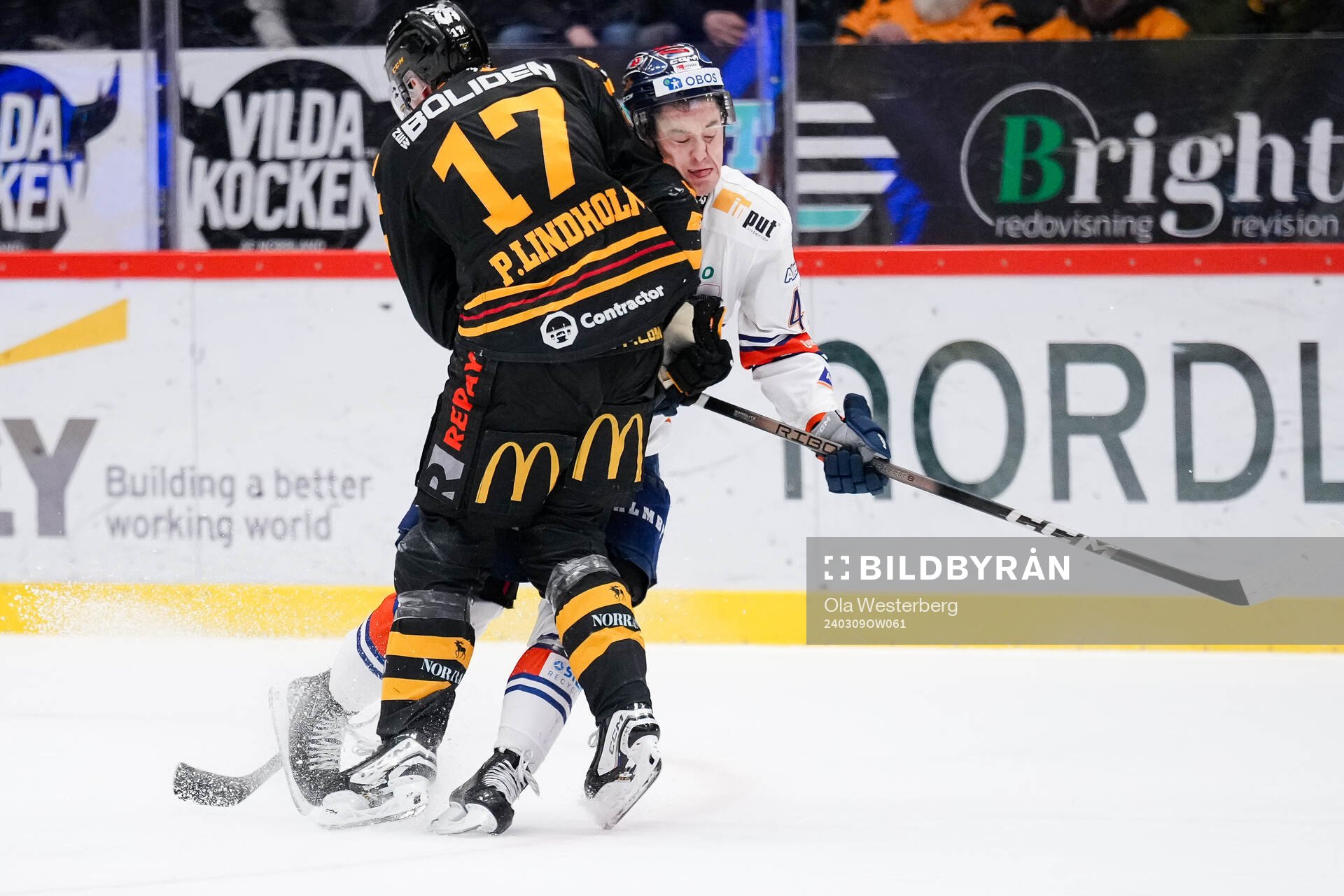 Skellefteås Pär Lindholm och Växjös Noah Östlund