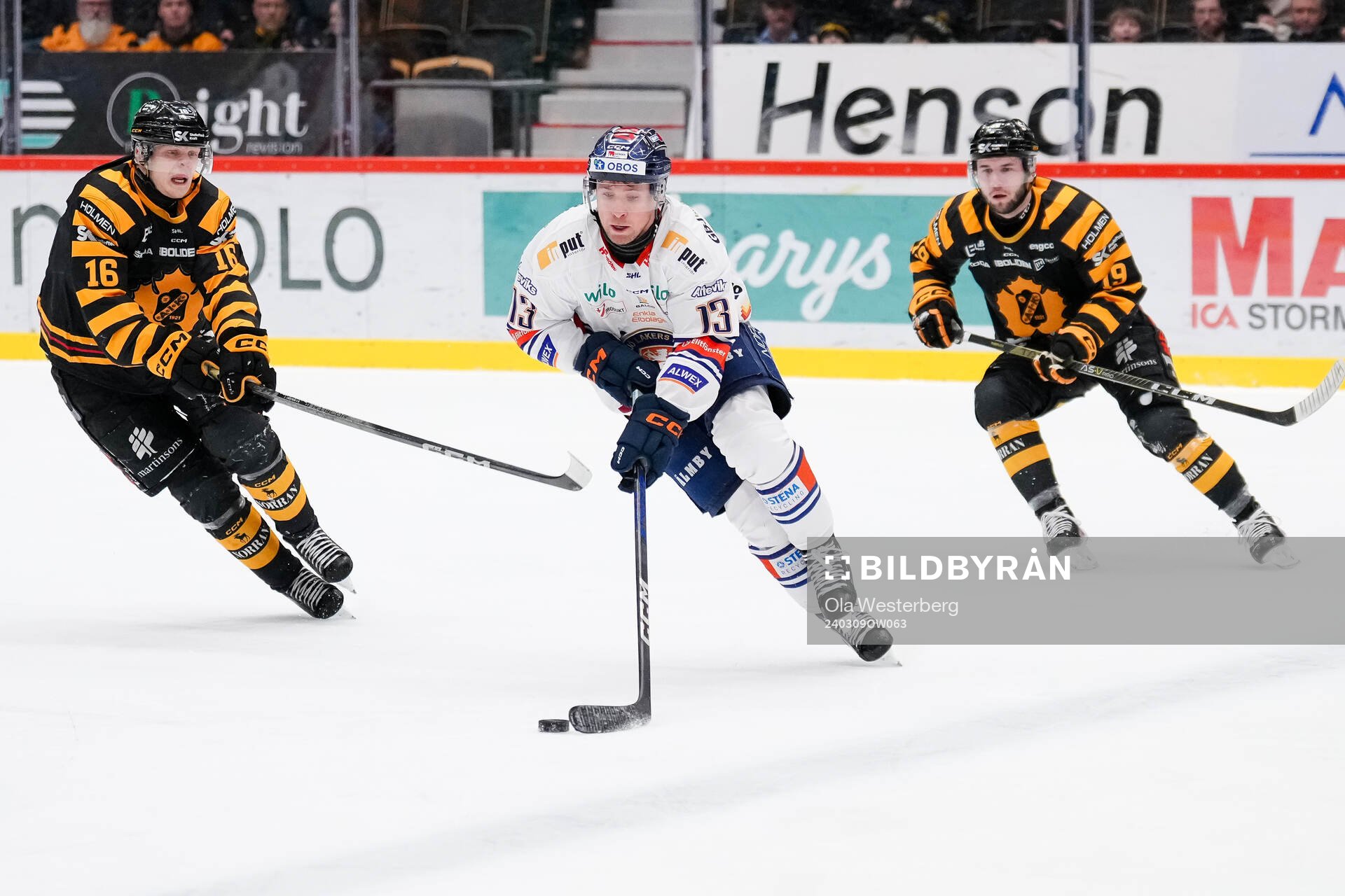 Skellefteås Linus Lindström och och Martins Dzierkals