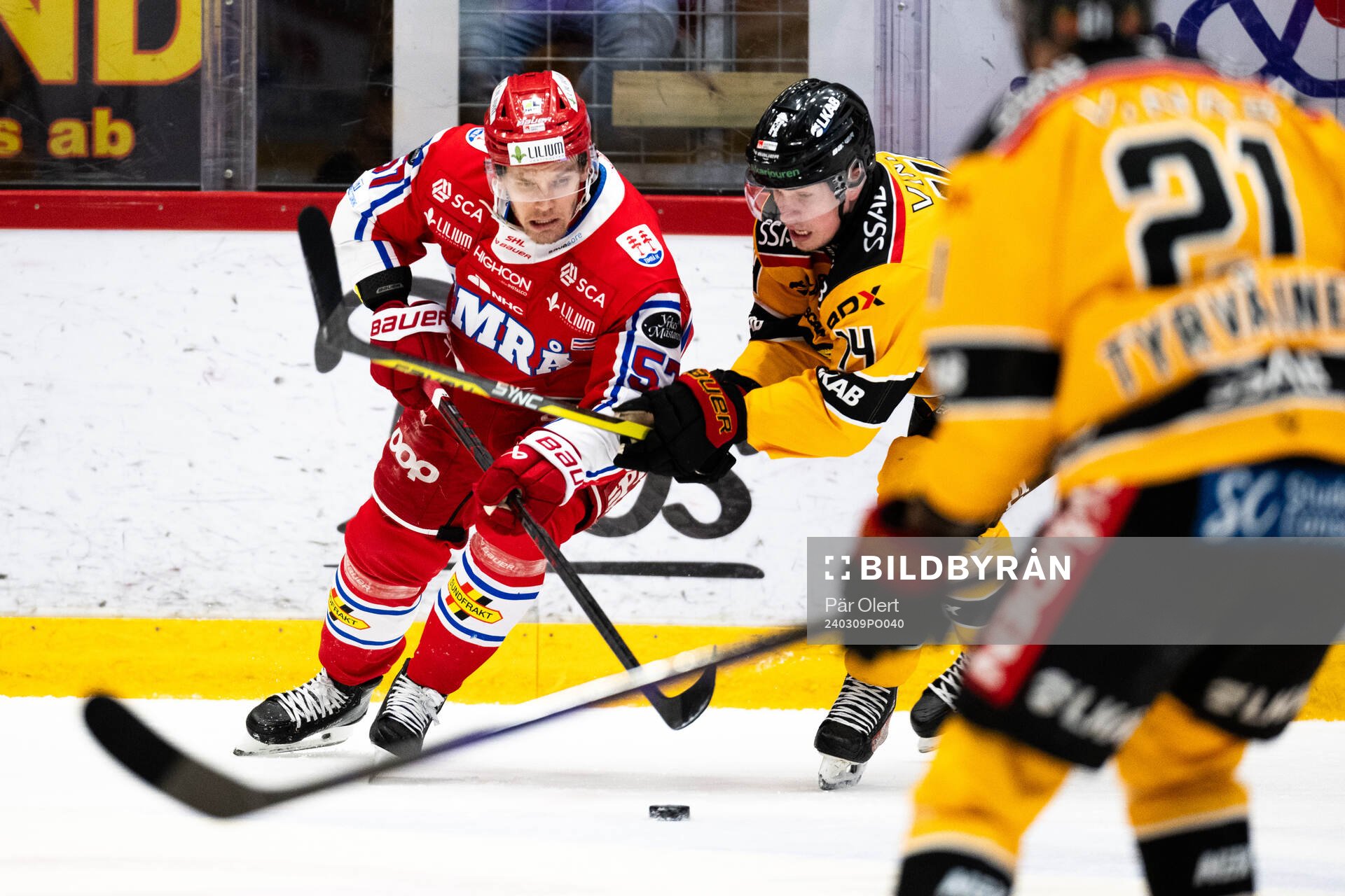 Timrås Anton Wedin och Luleås Jonas Berglund