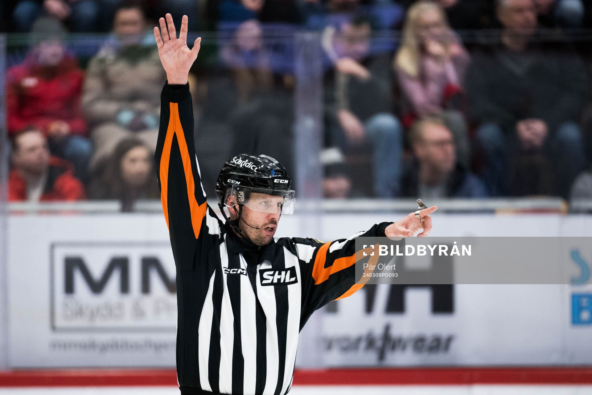 Domaren dömer utvisning