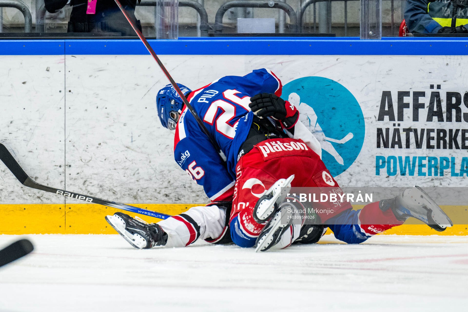 Örebros Elias Ekström och Oskarshamns Lukas Pilö