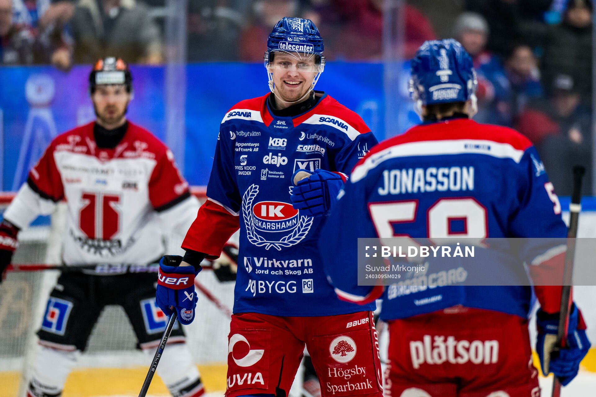 Oskarshamns Hampus Karlsson jublar