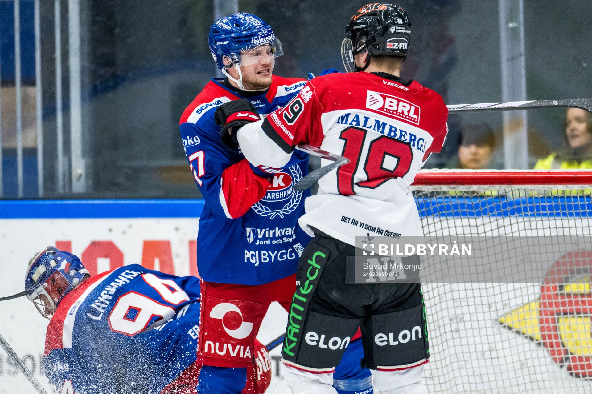 Oskarshamns Austin Wagner och Örebros Melvin Fernström