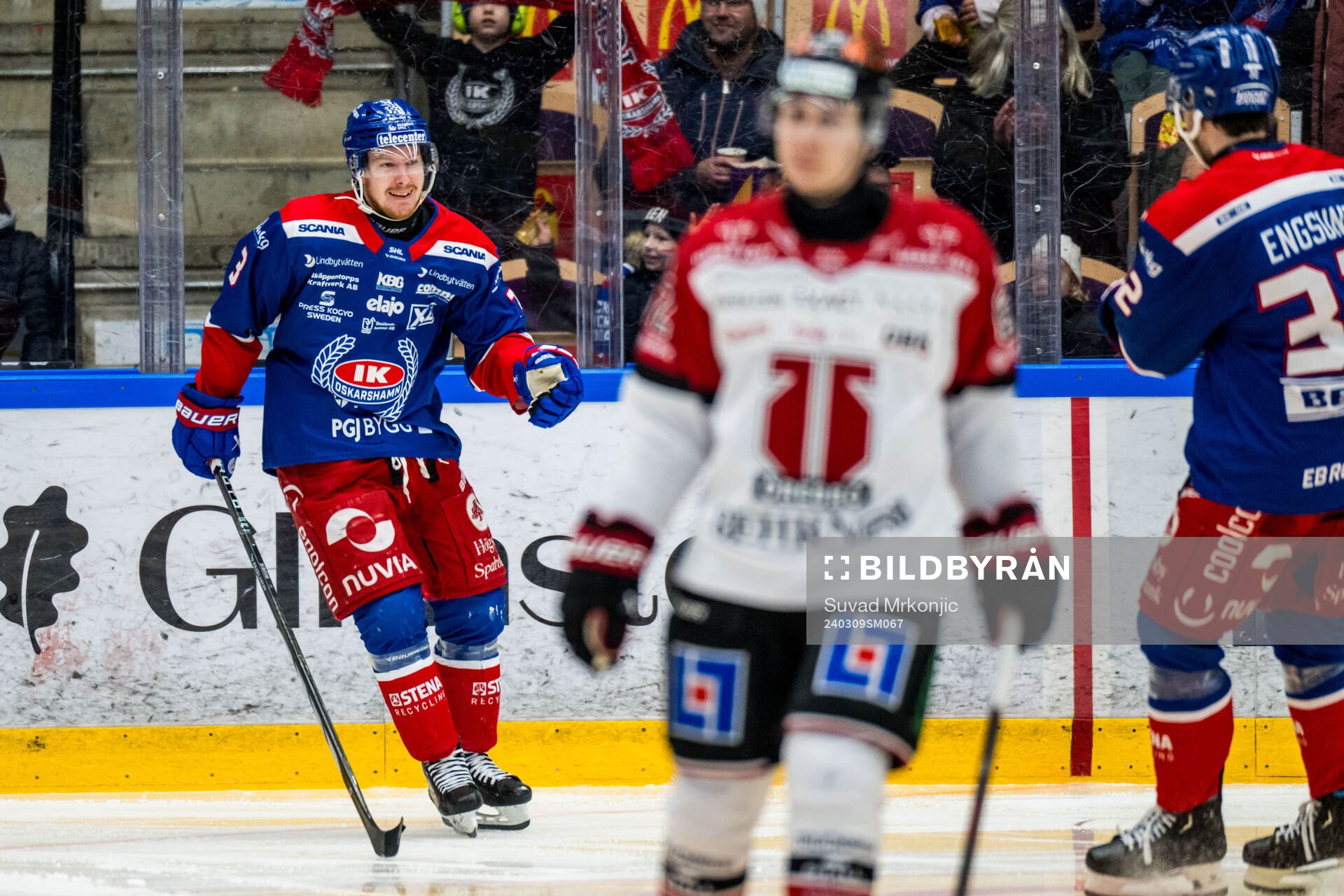 Oskarshamns Niclas Burström jublar