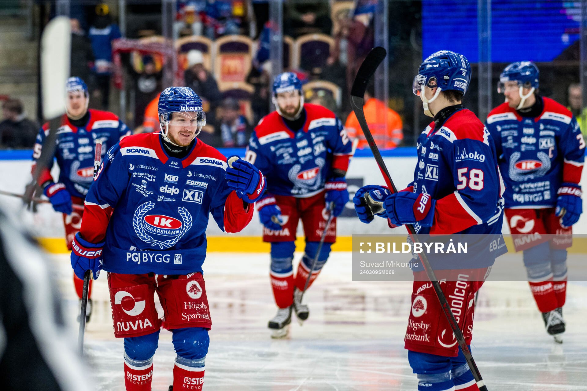 Oskarshamns Niclas Burström jublar