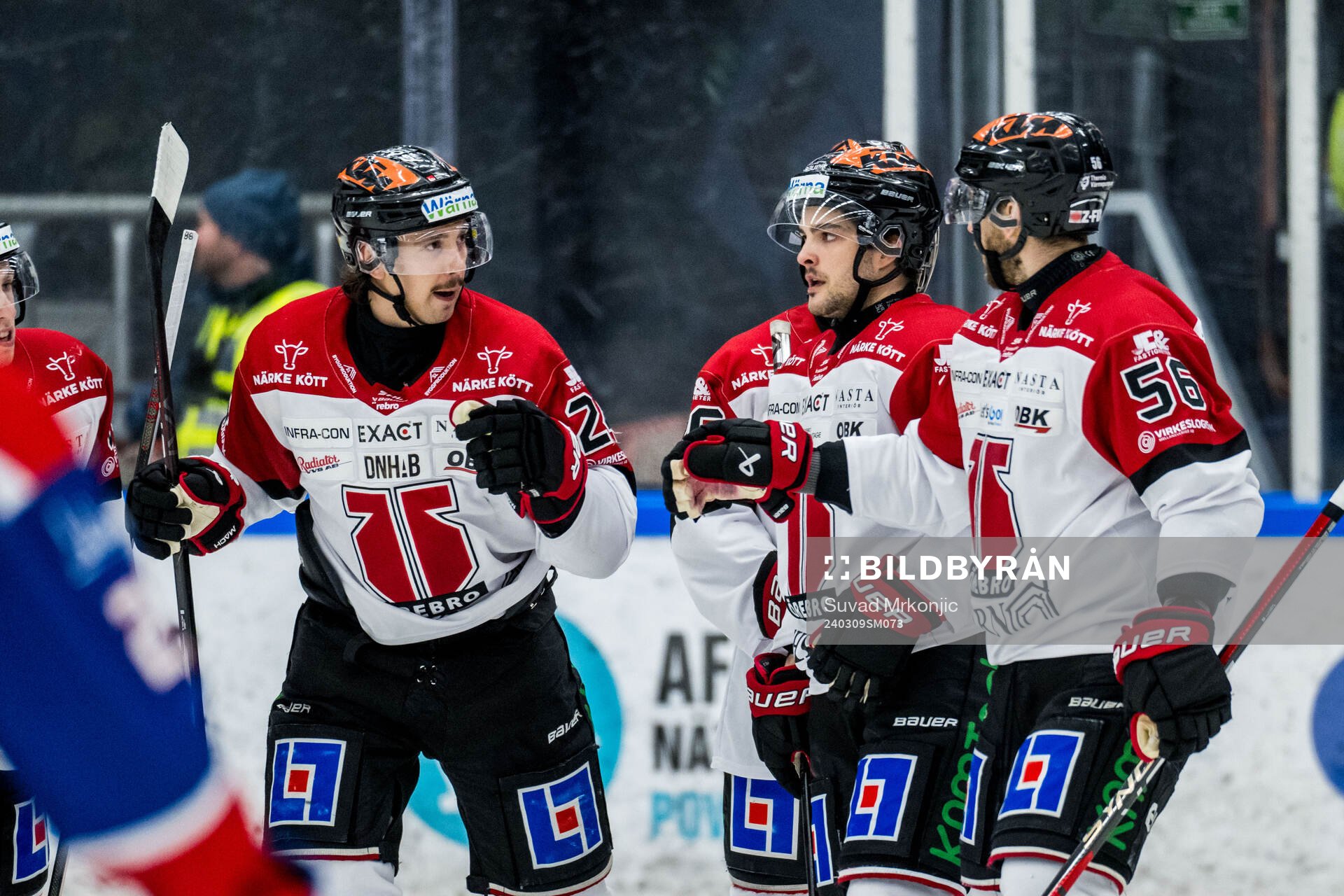 Örebros Hannes Björninen jublar
