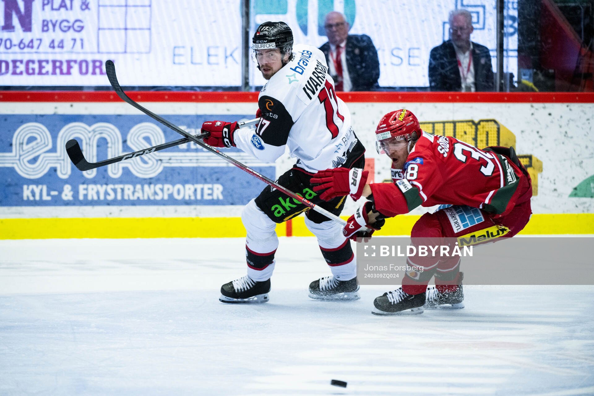 Malmö Redhawks Christoffer Forsberg och MoDos Johan