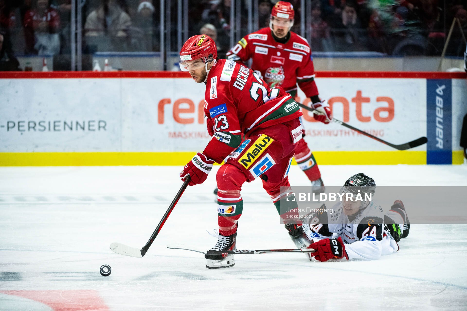 MoDos Josh Dickinson och Malmö Redhawks Anton Wahlberg