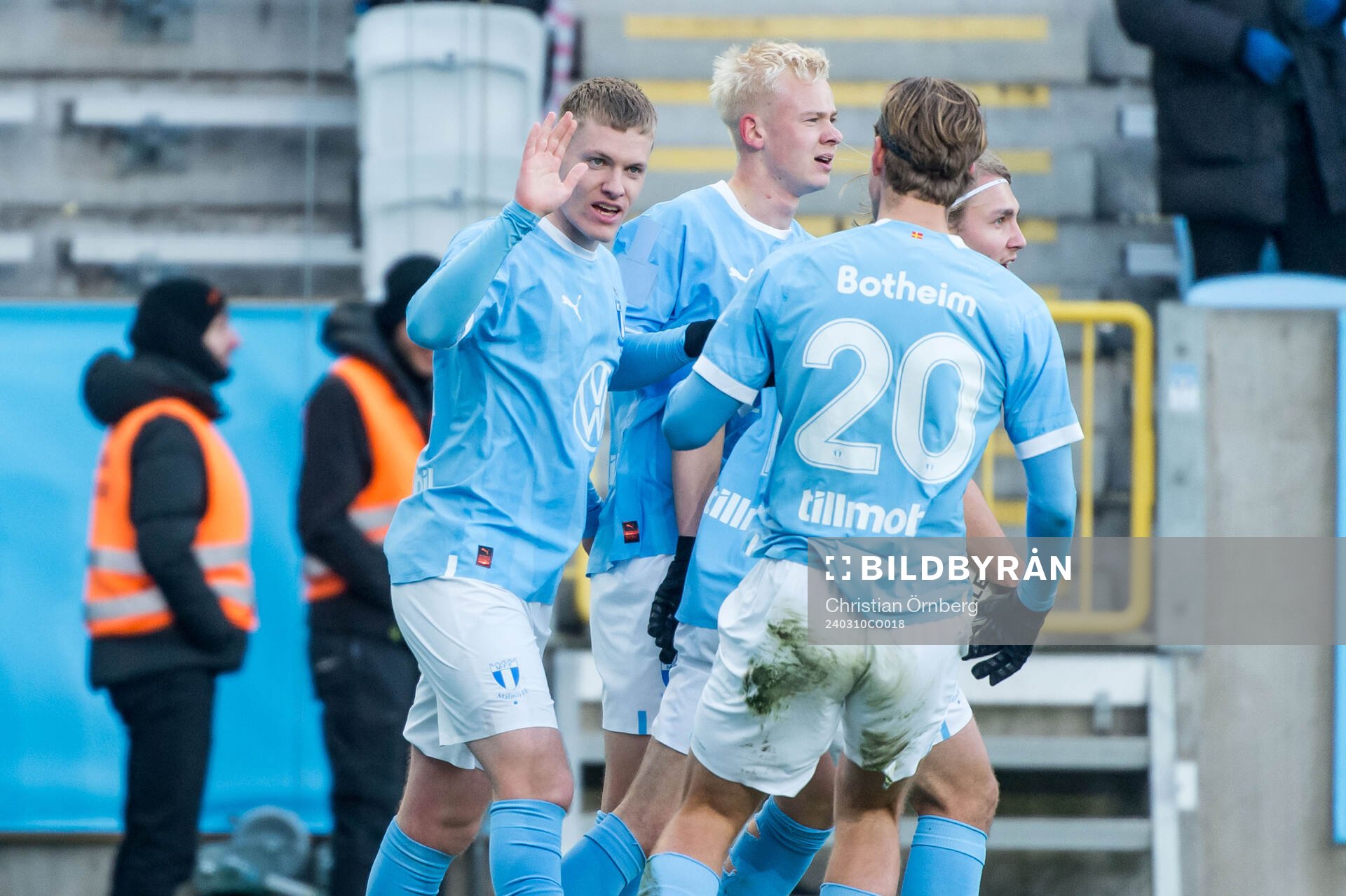 Malmö FFs Sebastian Vinther Jørgensen jublar