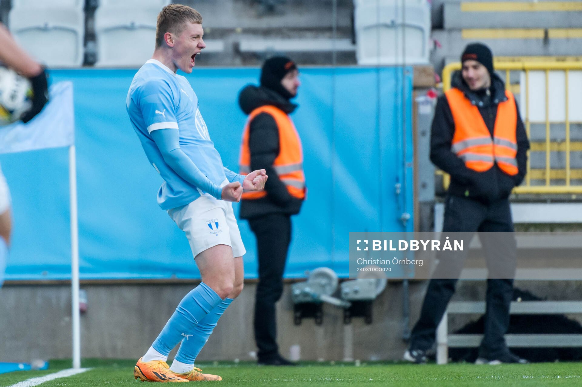 Malmö FFs Sebastian Vinther Jørgensen jublar