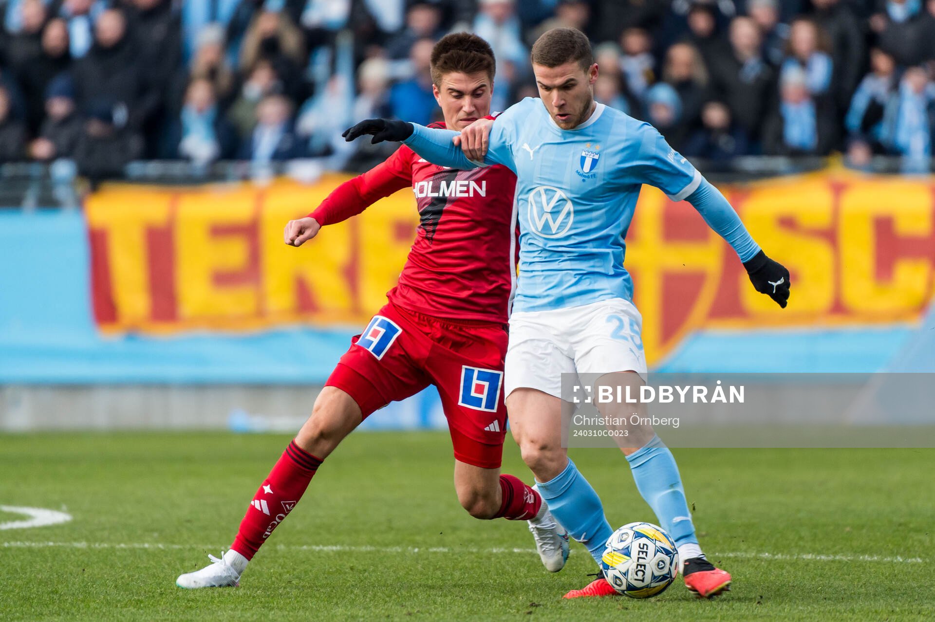 IFK Norrköpings Carl Björk och Malmö FFs Gabriel Dal Toe
