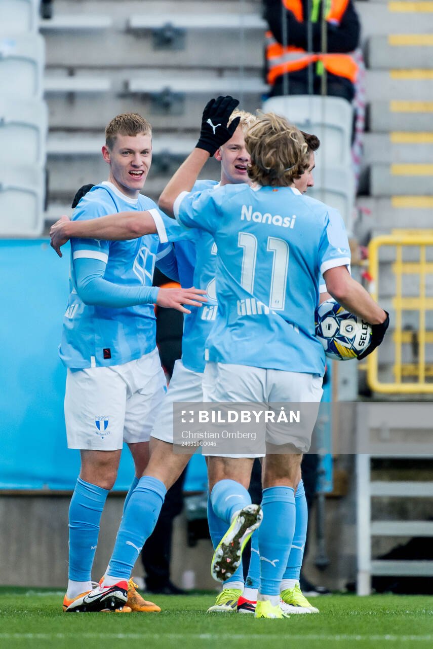 Malmö FFs Sebastian Vinther Jørgensen jublar