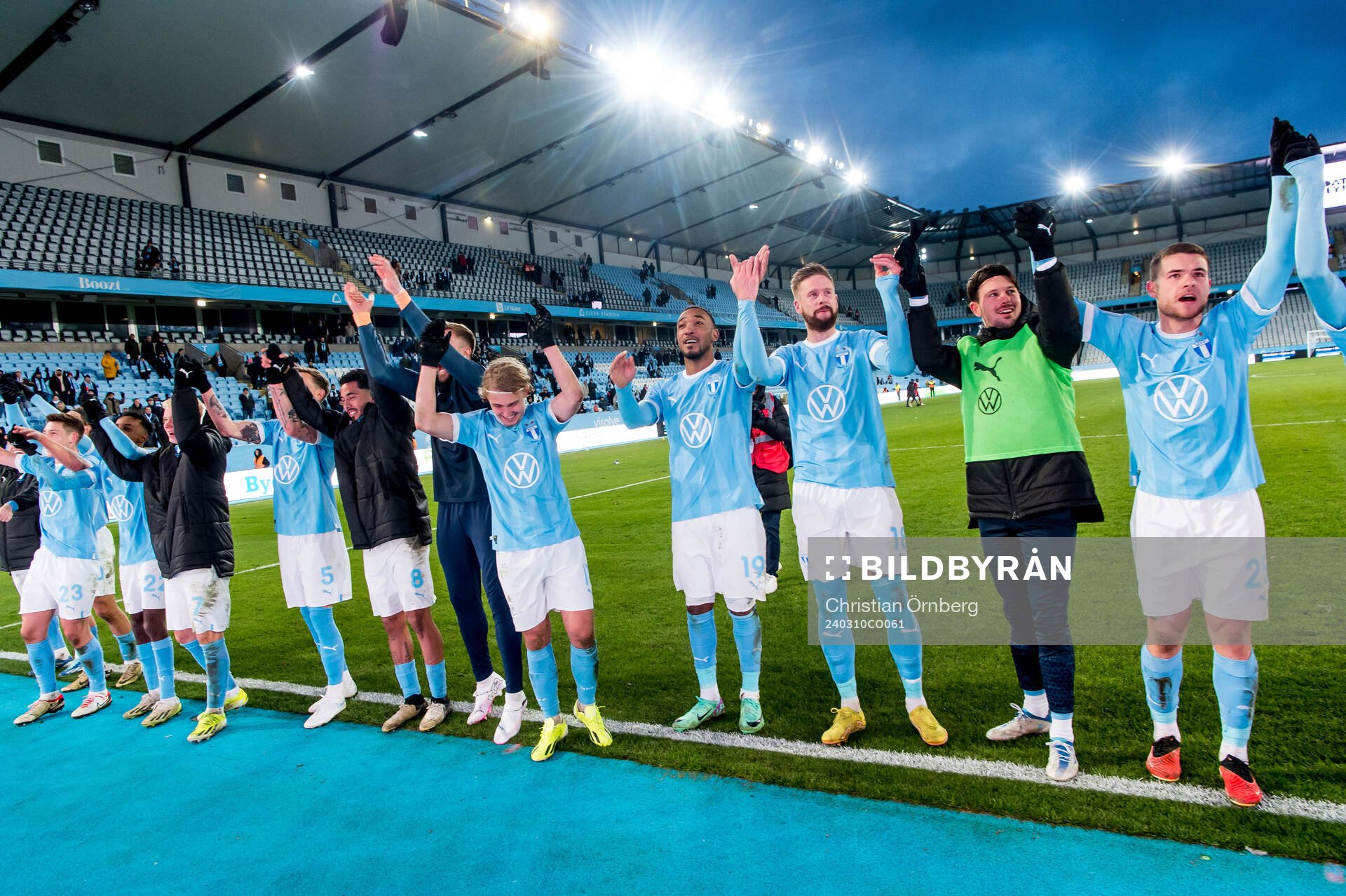 Malmö FFs spelare jublar
