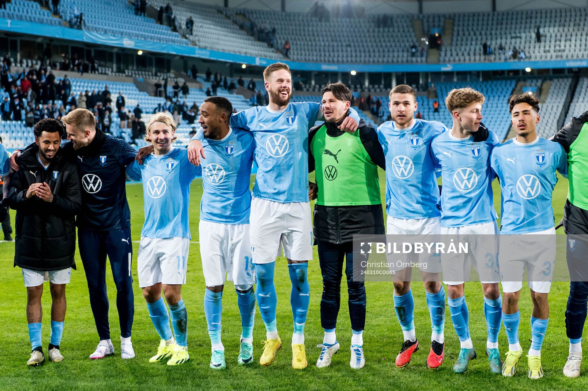 Malmö FFs spelare jublar