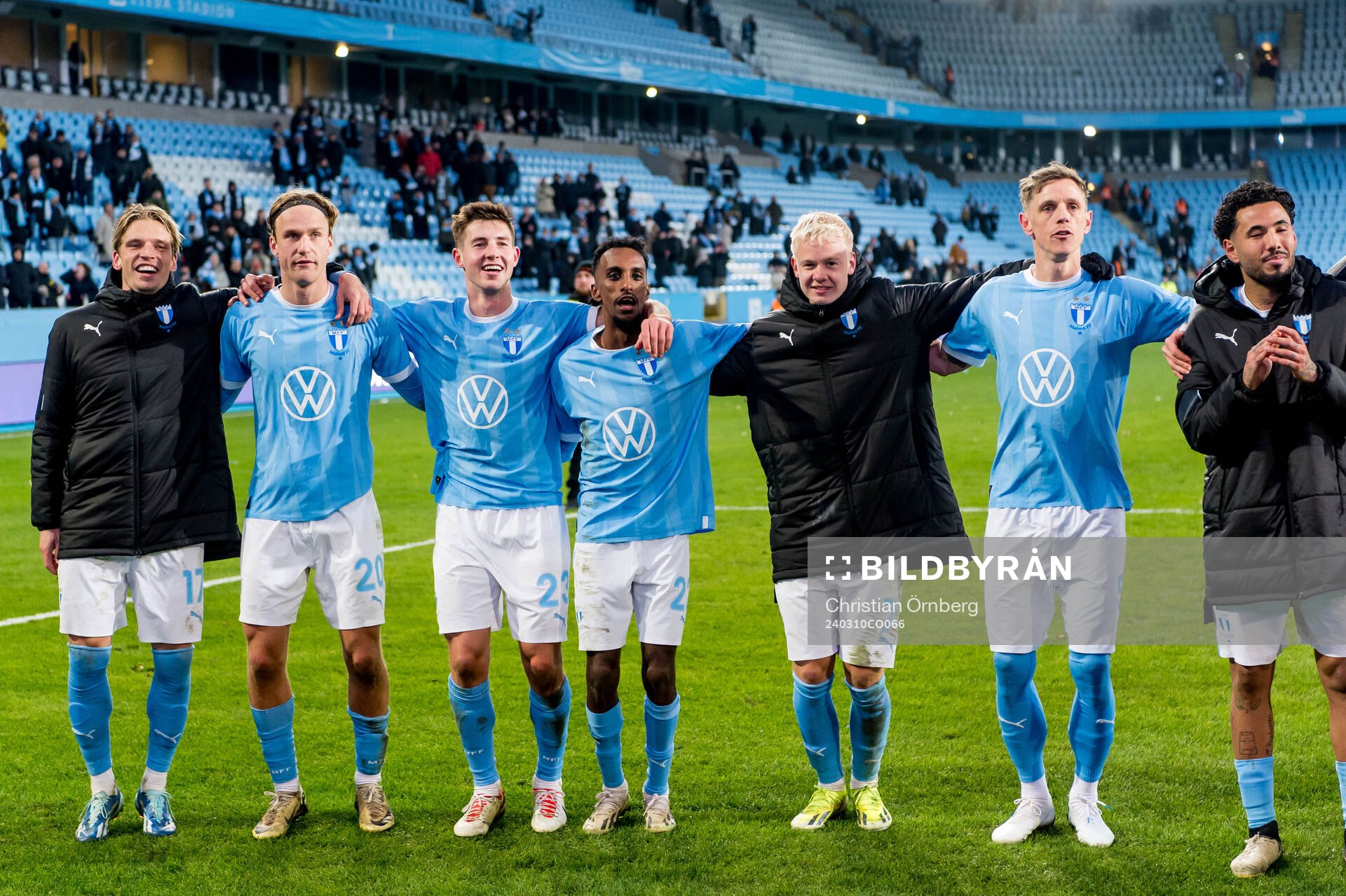 Malmö FFs spelare jublar