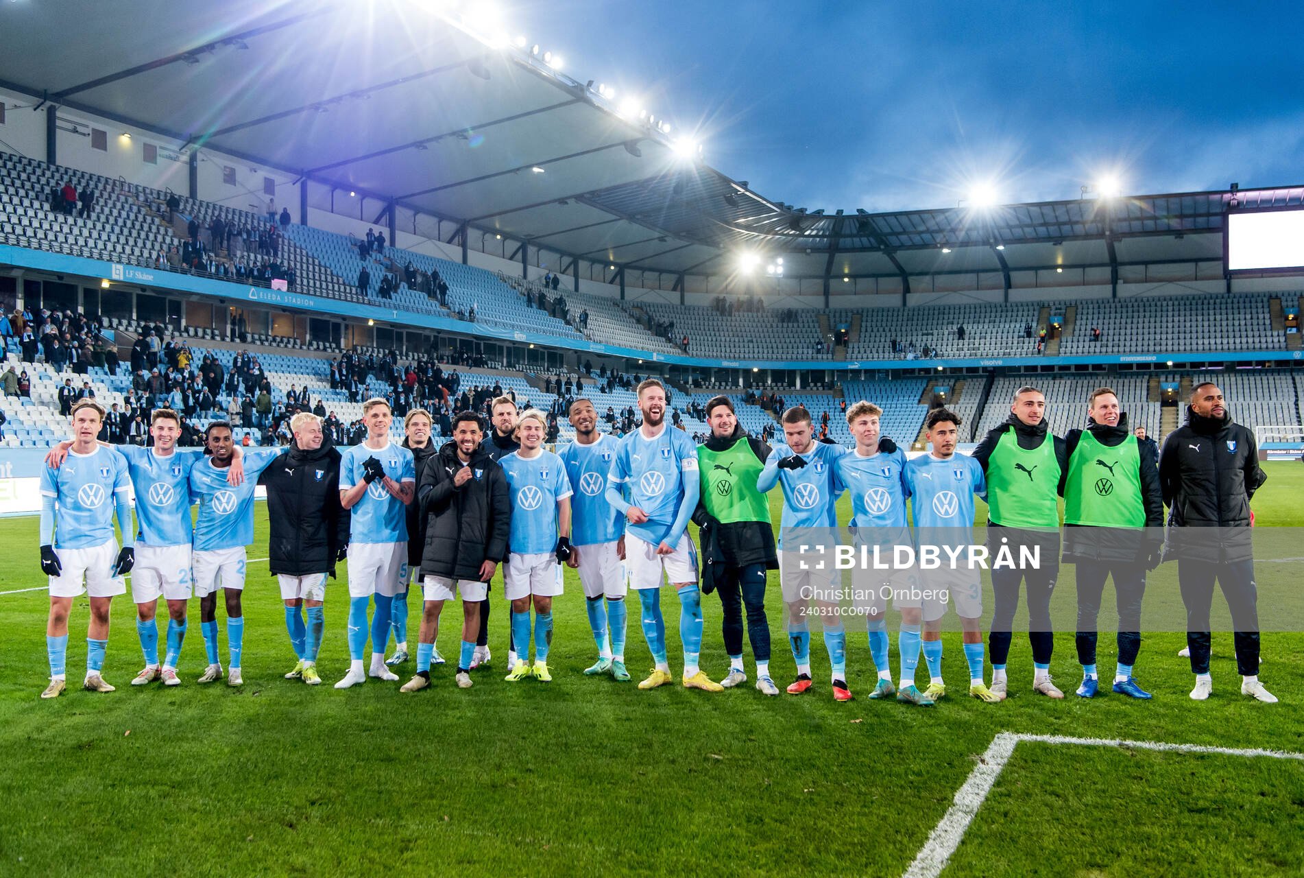 Malmö FFs spelare jublar