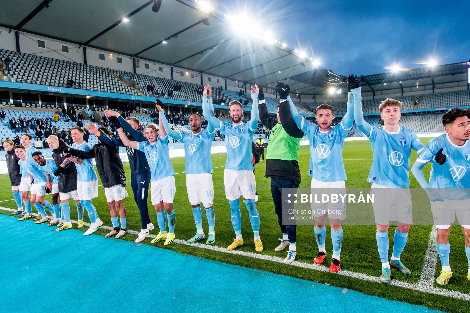 Malmö FFs spelare jublar