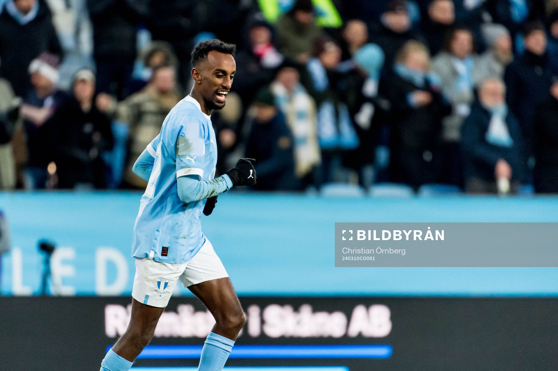 Malmö FFs Taha Abdi Ali jublar